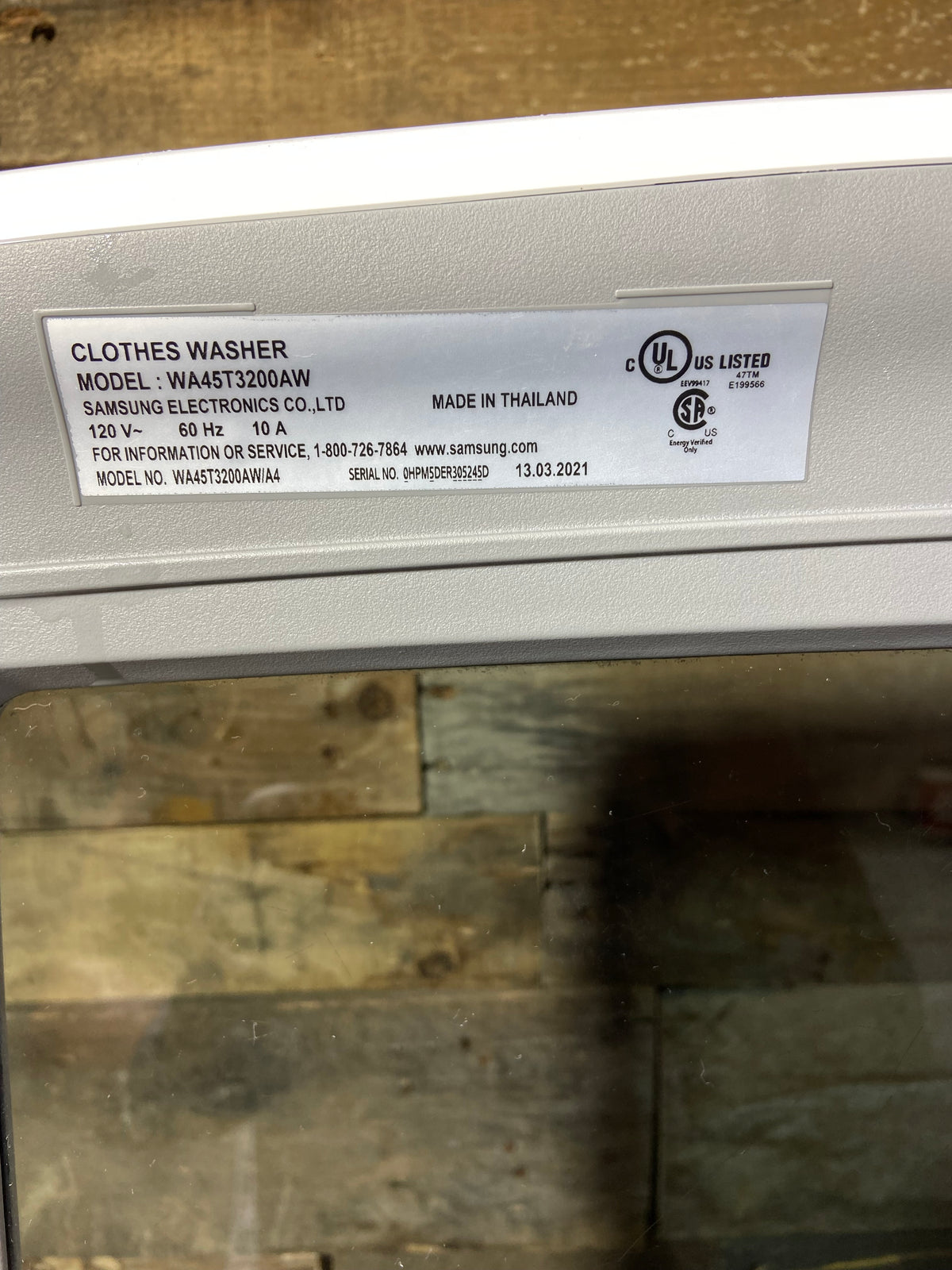 Samsung Top Load Large Capacity Glass Lid Washer & Dryer Set