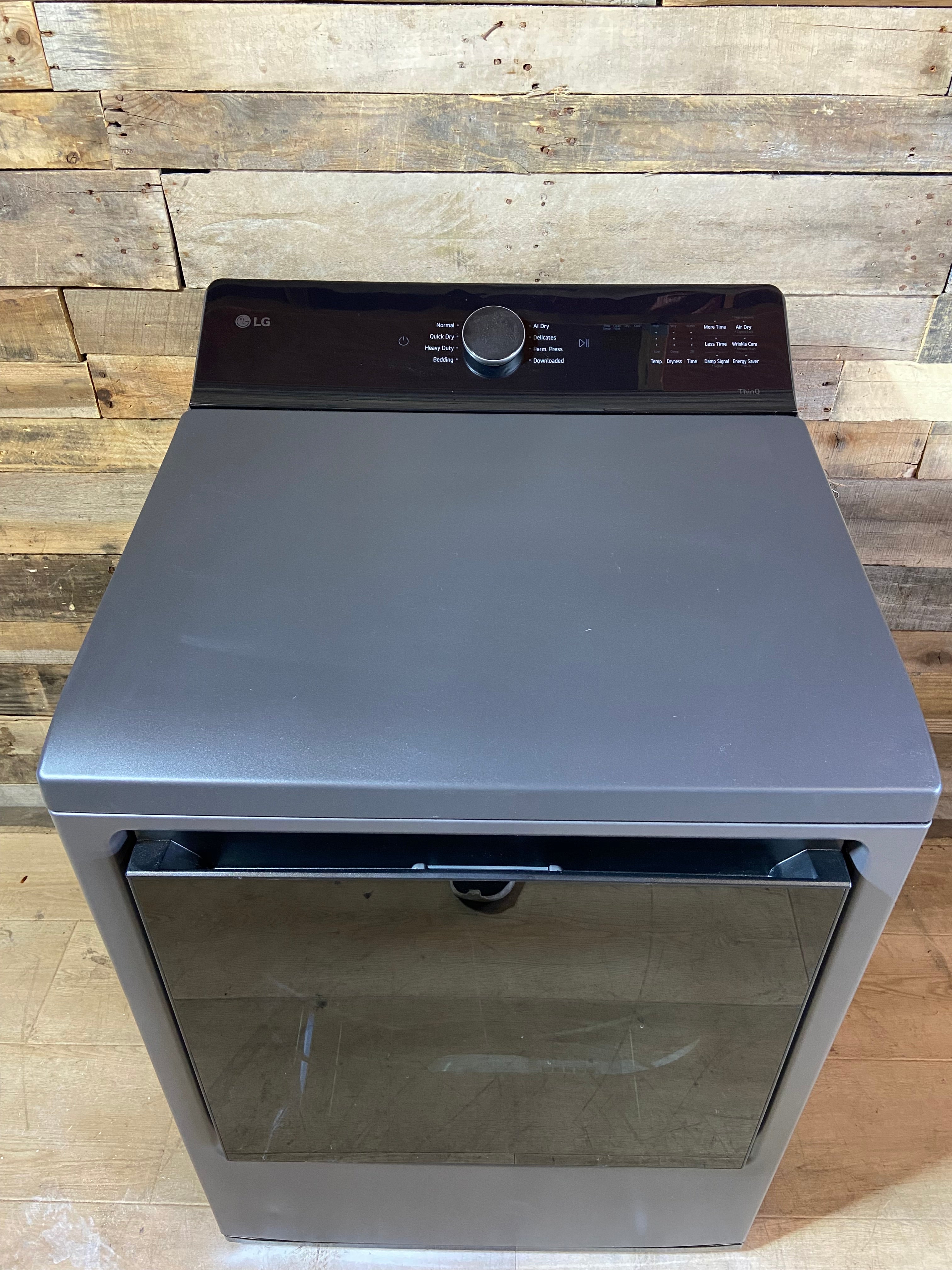 LG 27 Inch Wide 7.3 Cu. Ft. Energy Star Certified Electric Dryer with Smart Pairing and Sensor Dry