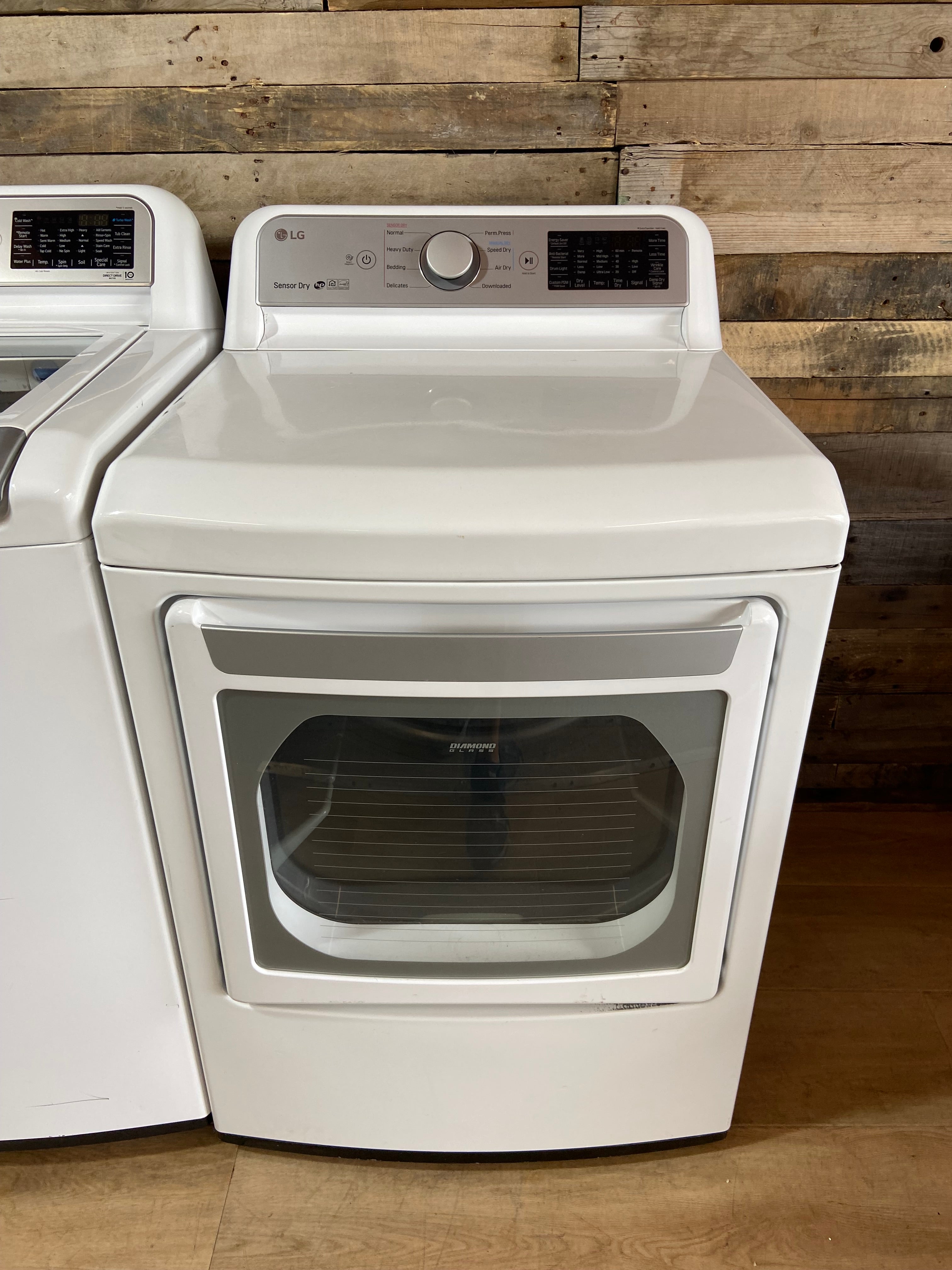 LG Top Load Glass Lid Washer & Dryer Set