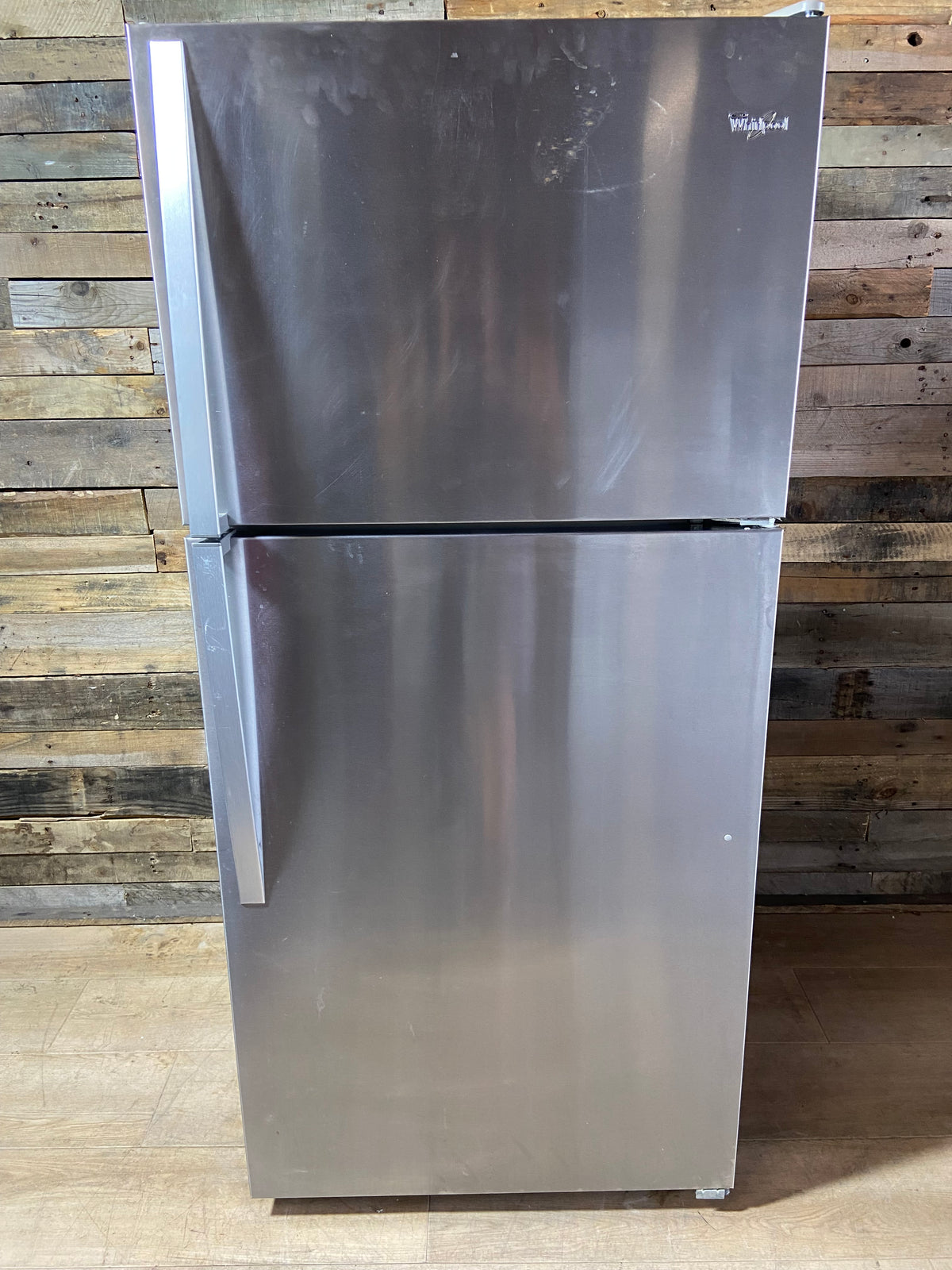 Whirlpool 30” Stainless Steel Top/Bottom Refrigerator With Ice Maker