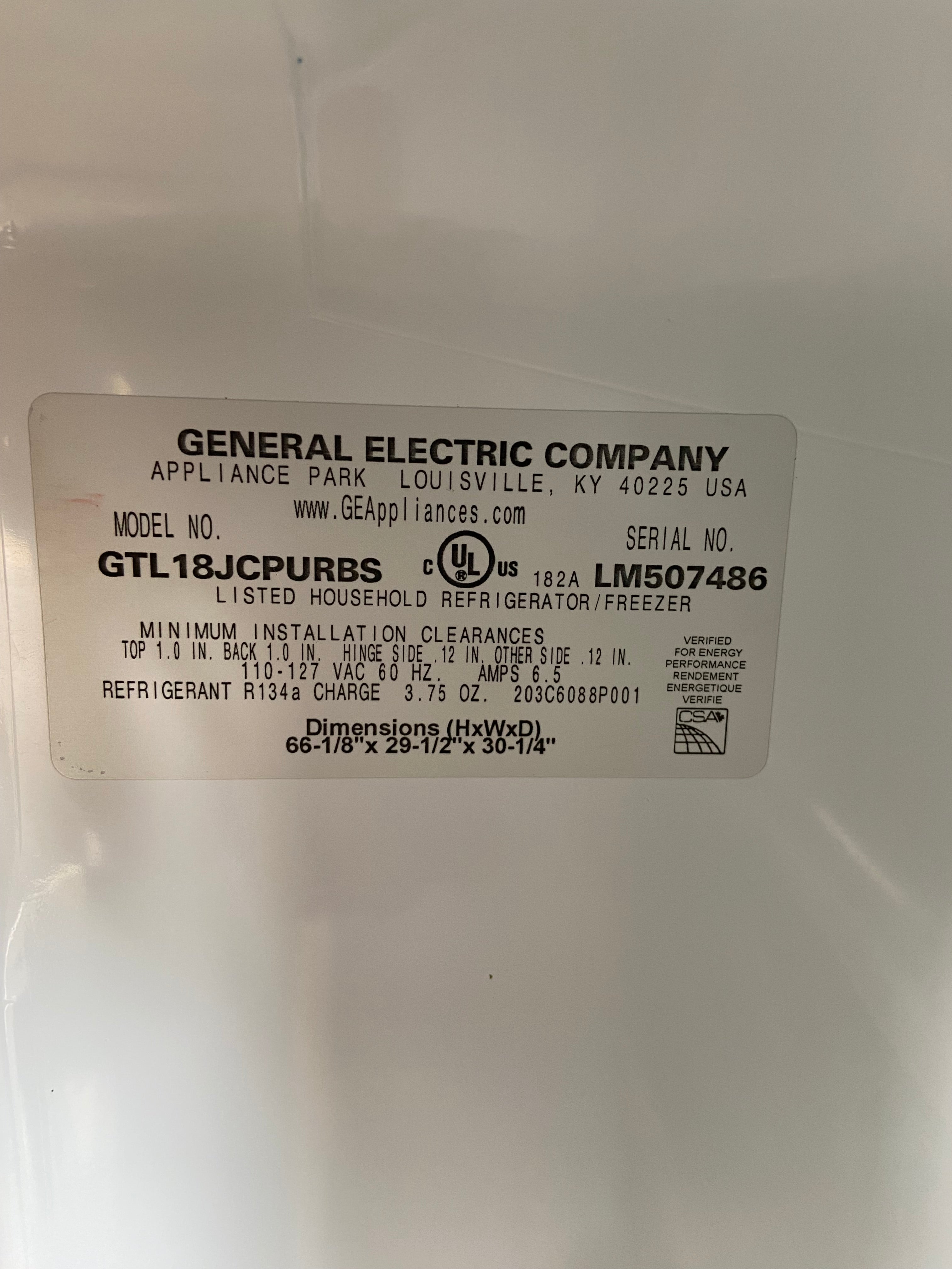 GE Stainless Top Bottom Refrigerator