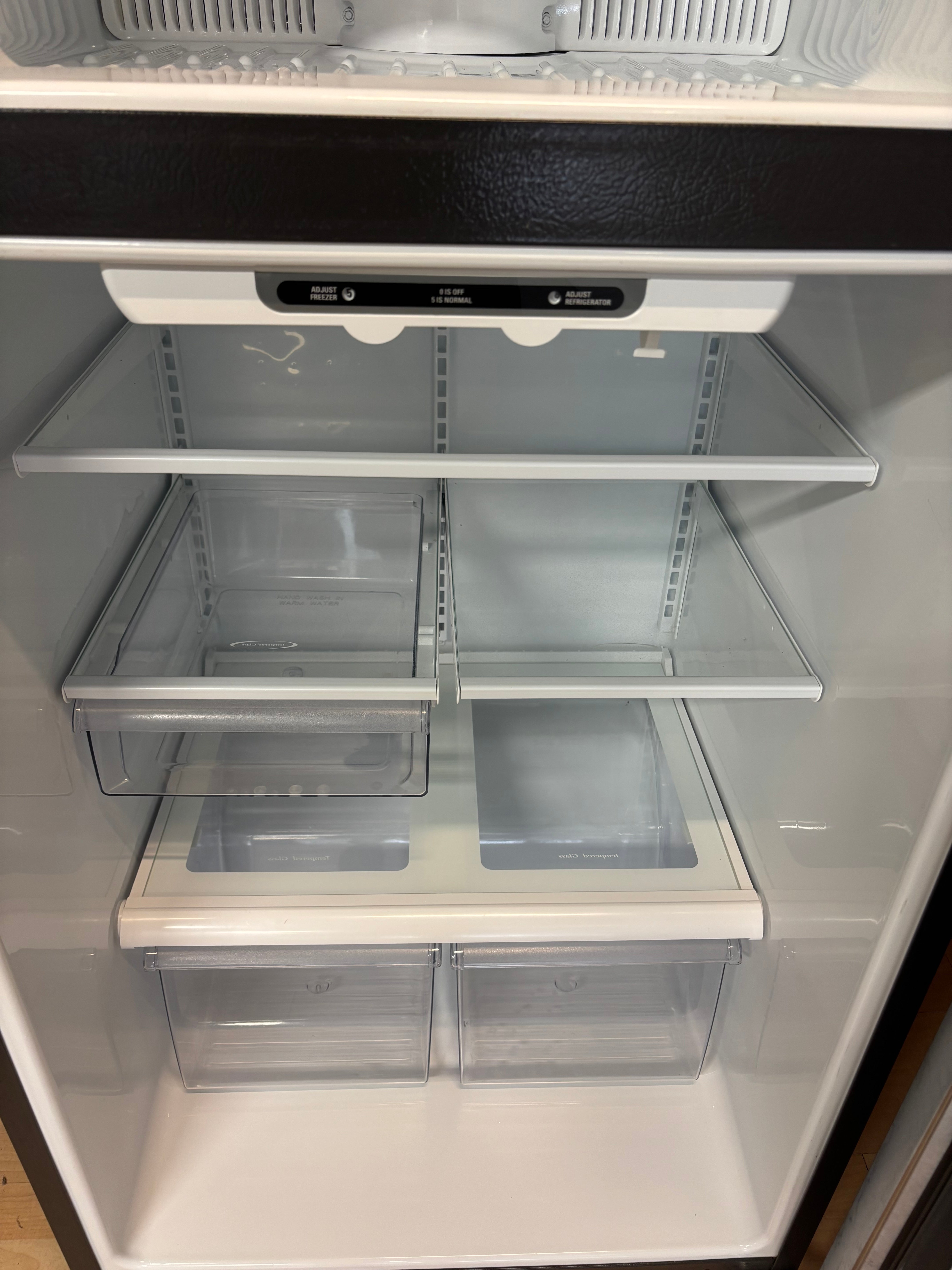 GE Stainless Top Bottom Fridge