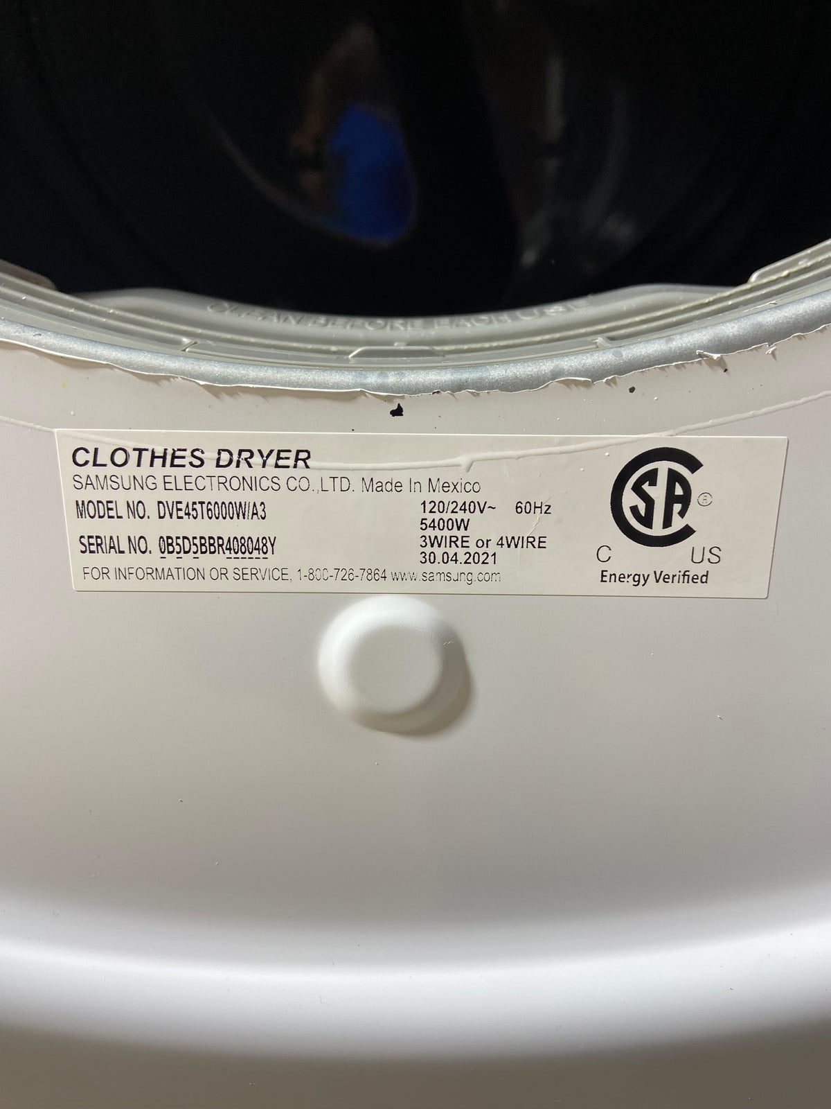 Samsung Large Capacity Washer & Dryer Set