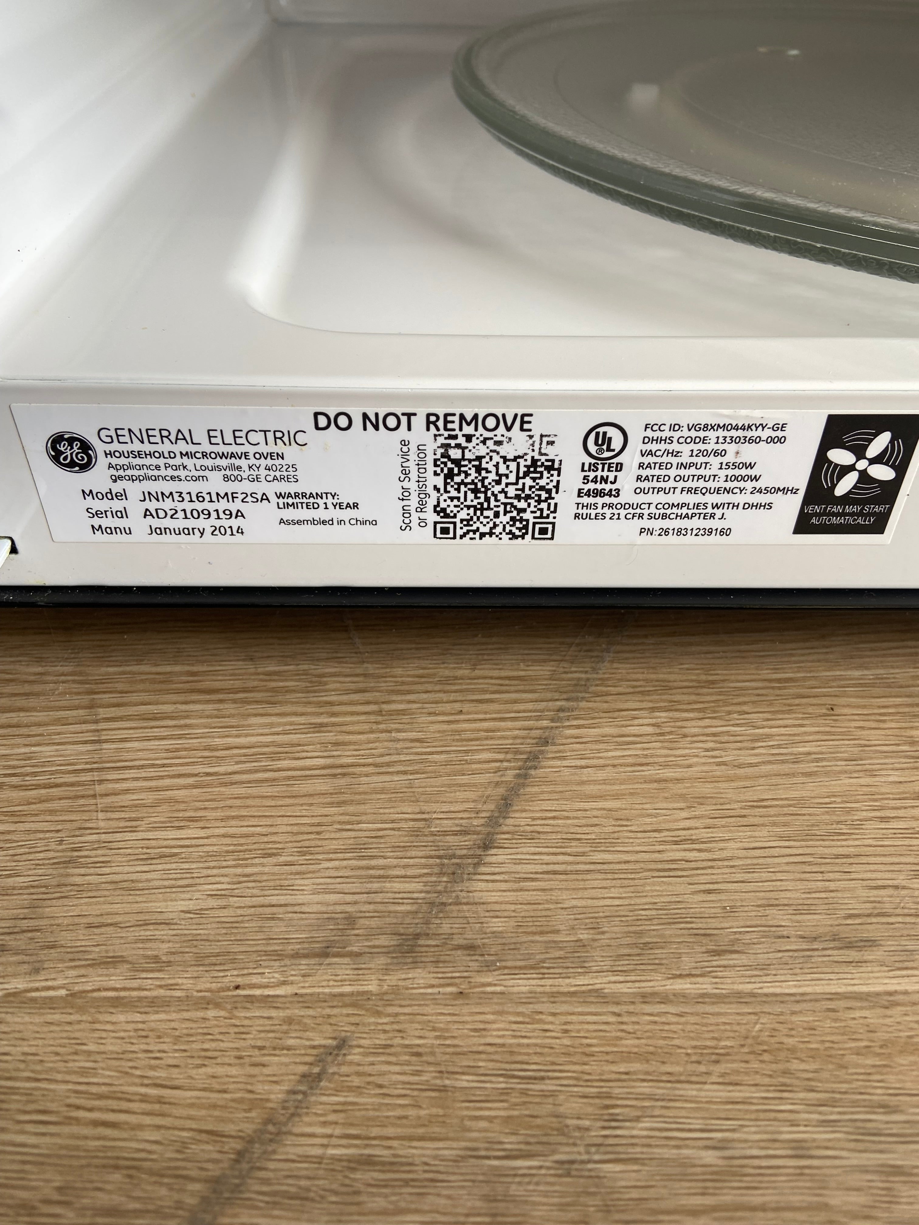 Stainless GE® 1.6 Cu. Ft. Over-the-Range Microwave Oven with Recirculating Venting