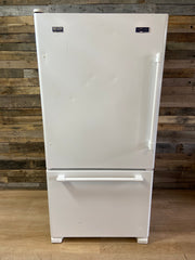Maytag White Bottom Freezer Refrigerator