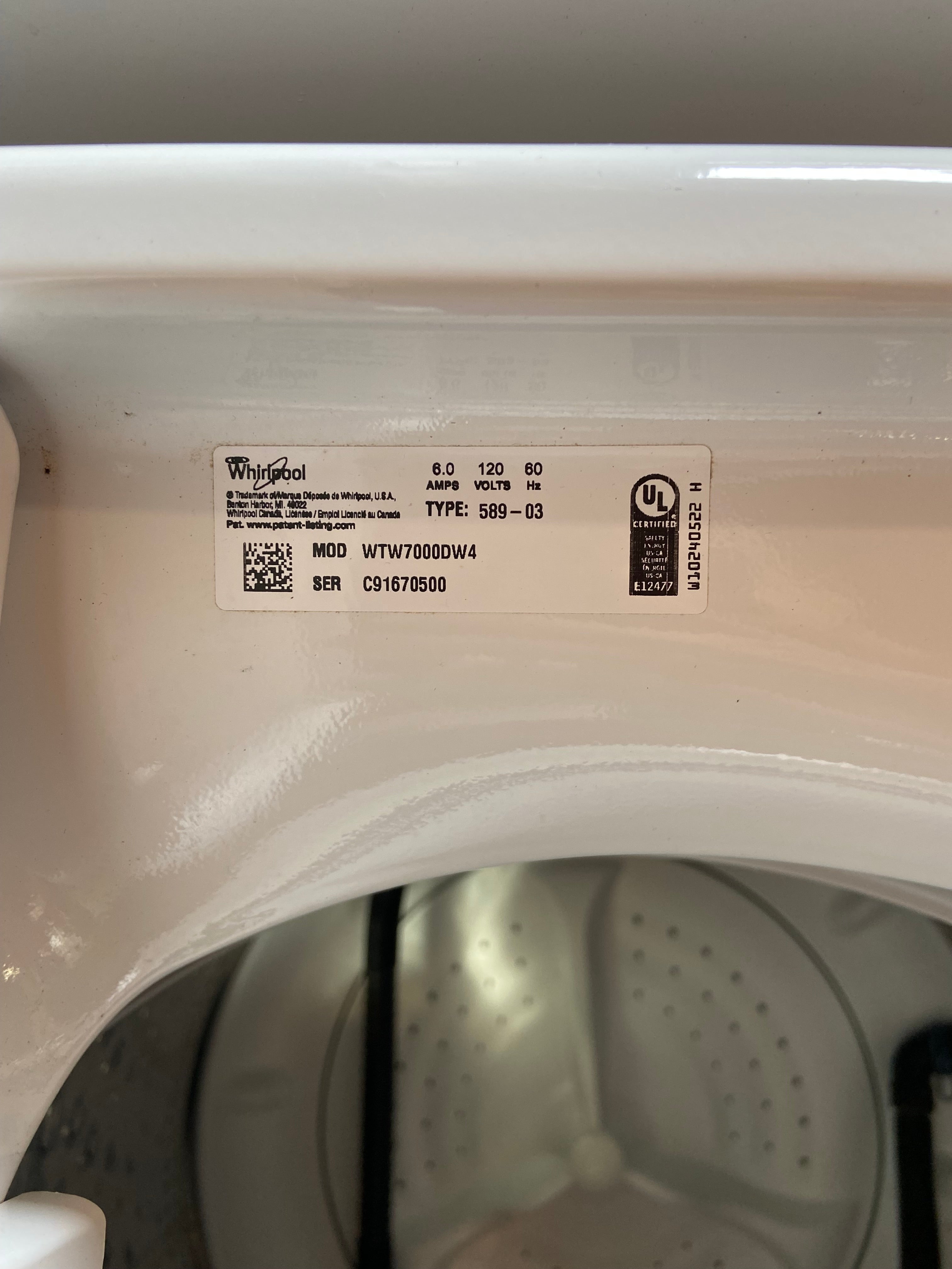 Whirlpool Cabrio Top Load Set