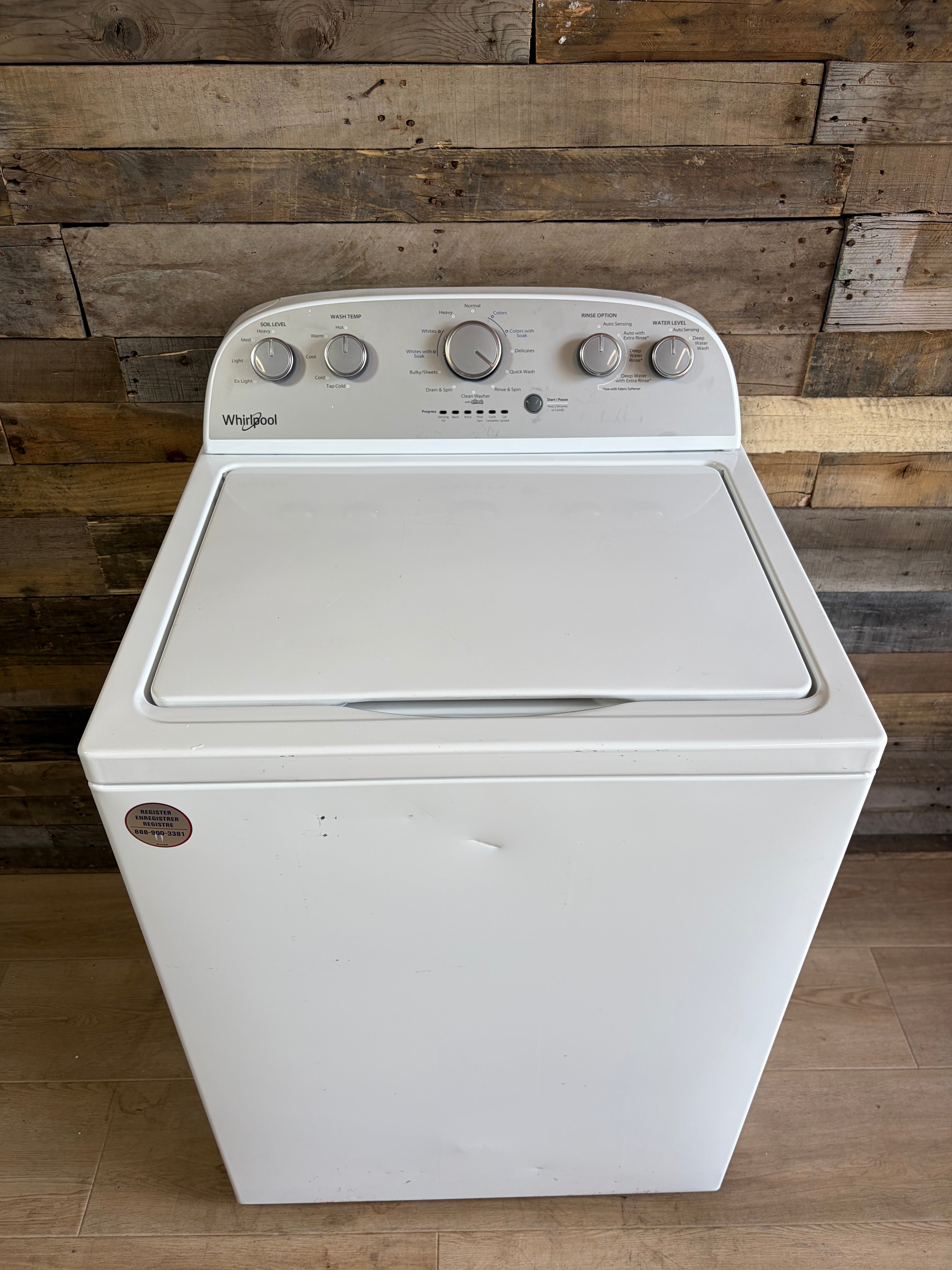 Whirlpool Grey Face Large Capacity Top Load Washer