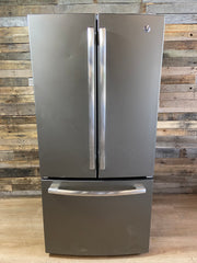 GE Slate Standard-Depth 27-cu ft French Door Refrigerator (Inside Fridge Water/Ice Maker)