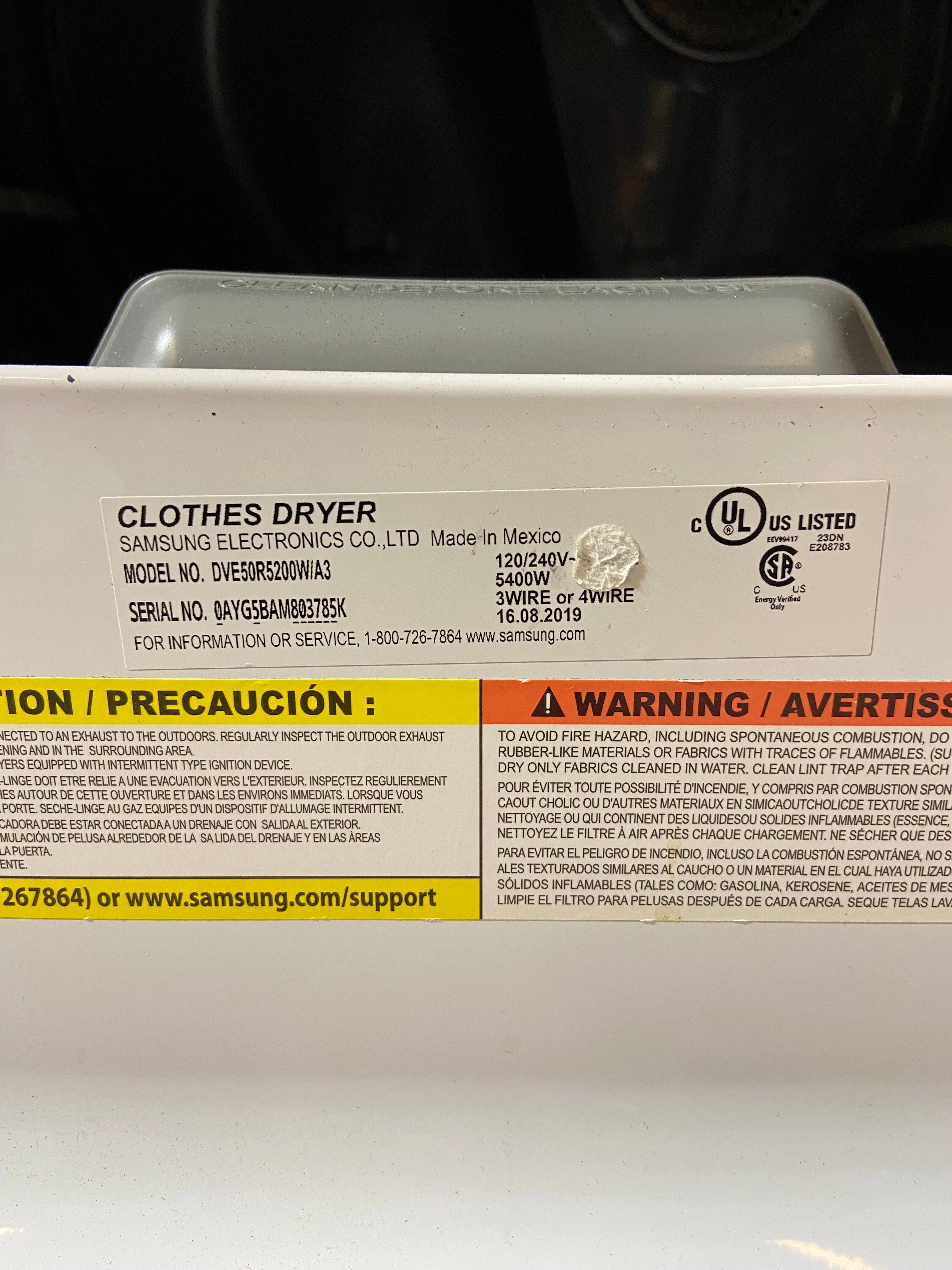 Samsung Extra Large Capacity Washer & Dryer Set