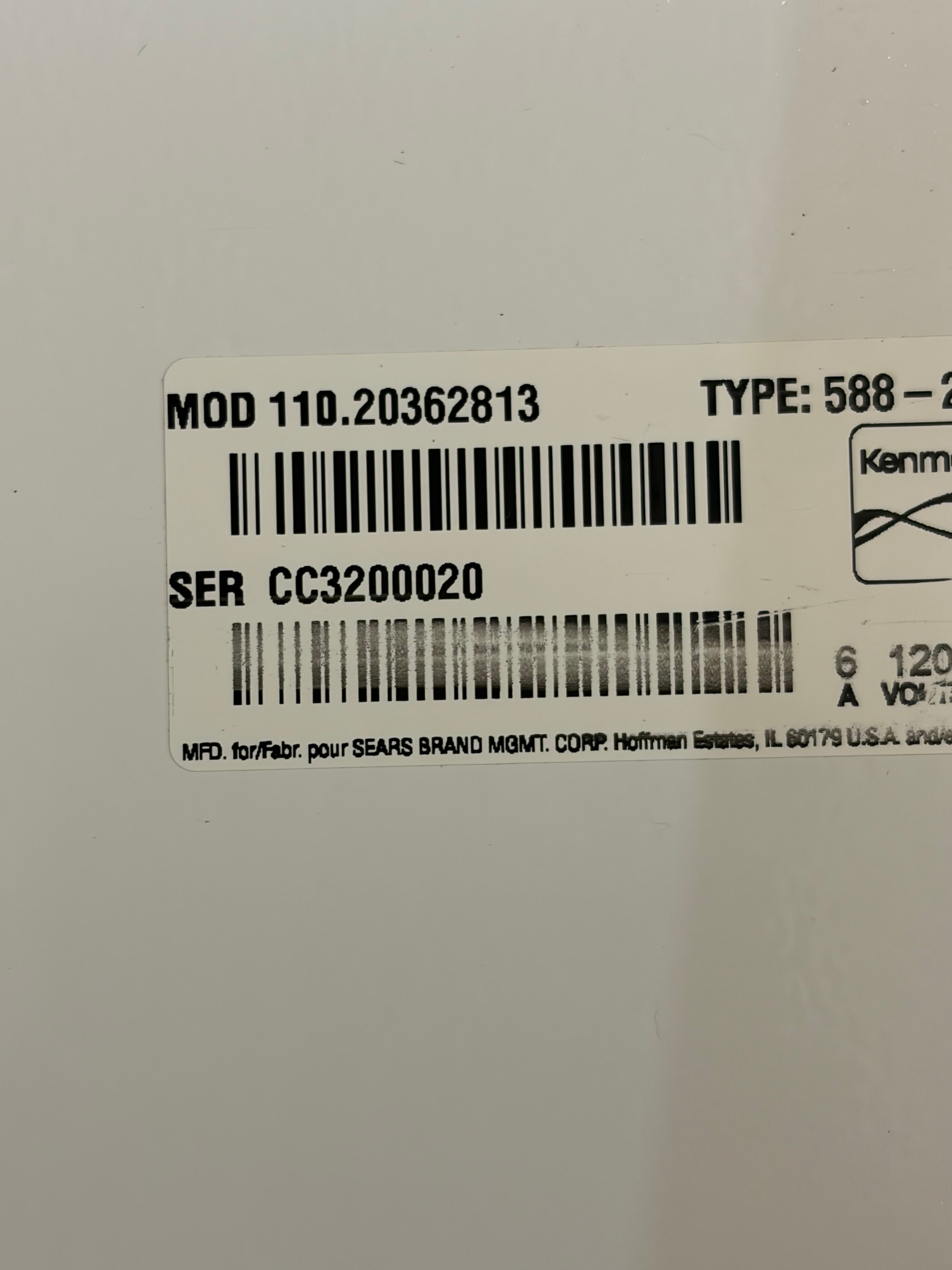 Kenmore Top Load Washer