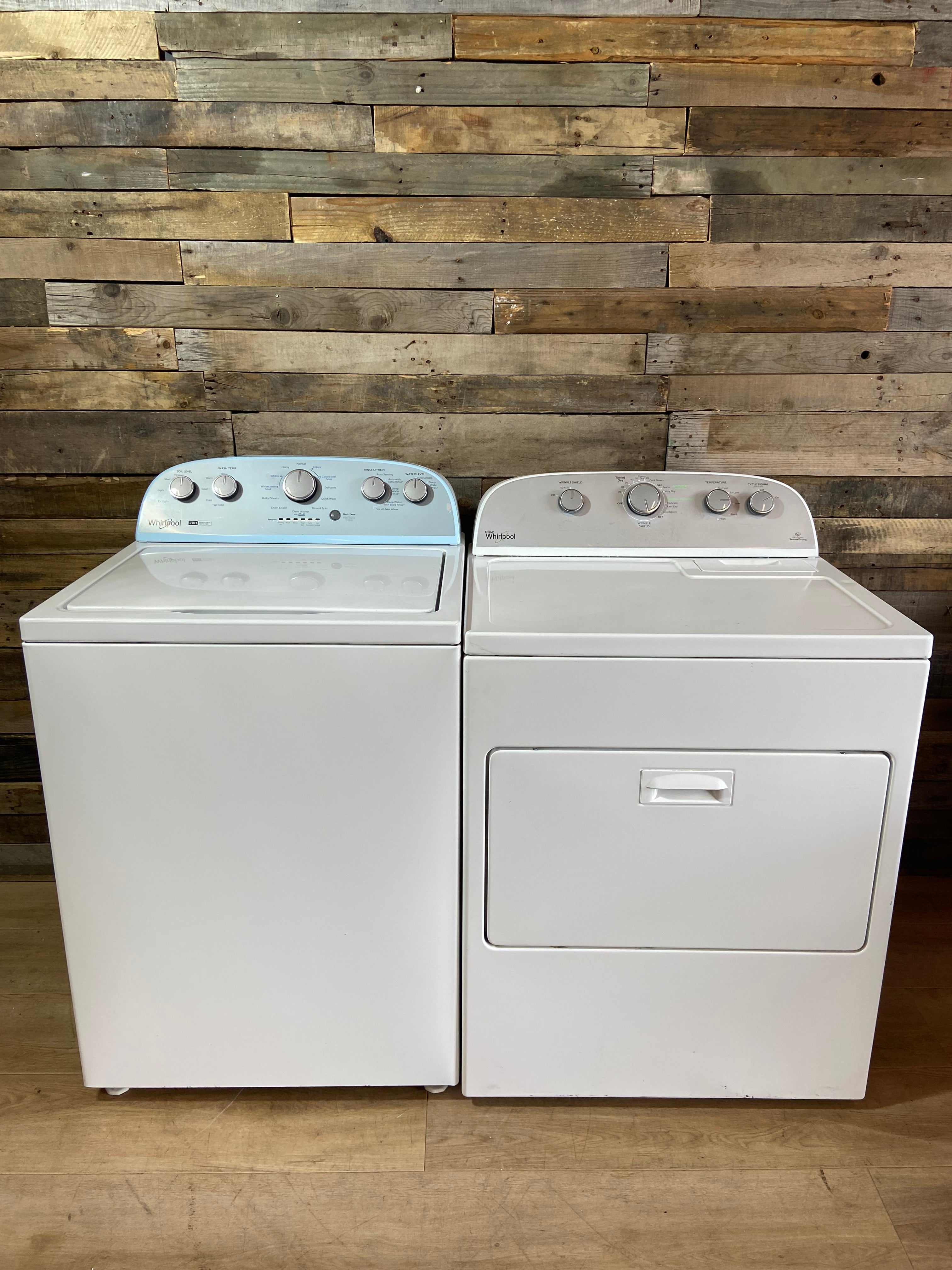 Whirlpool 2in1 Removable Agitator Washer & Dryer Set