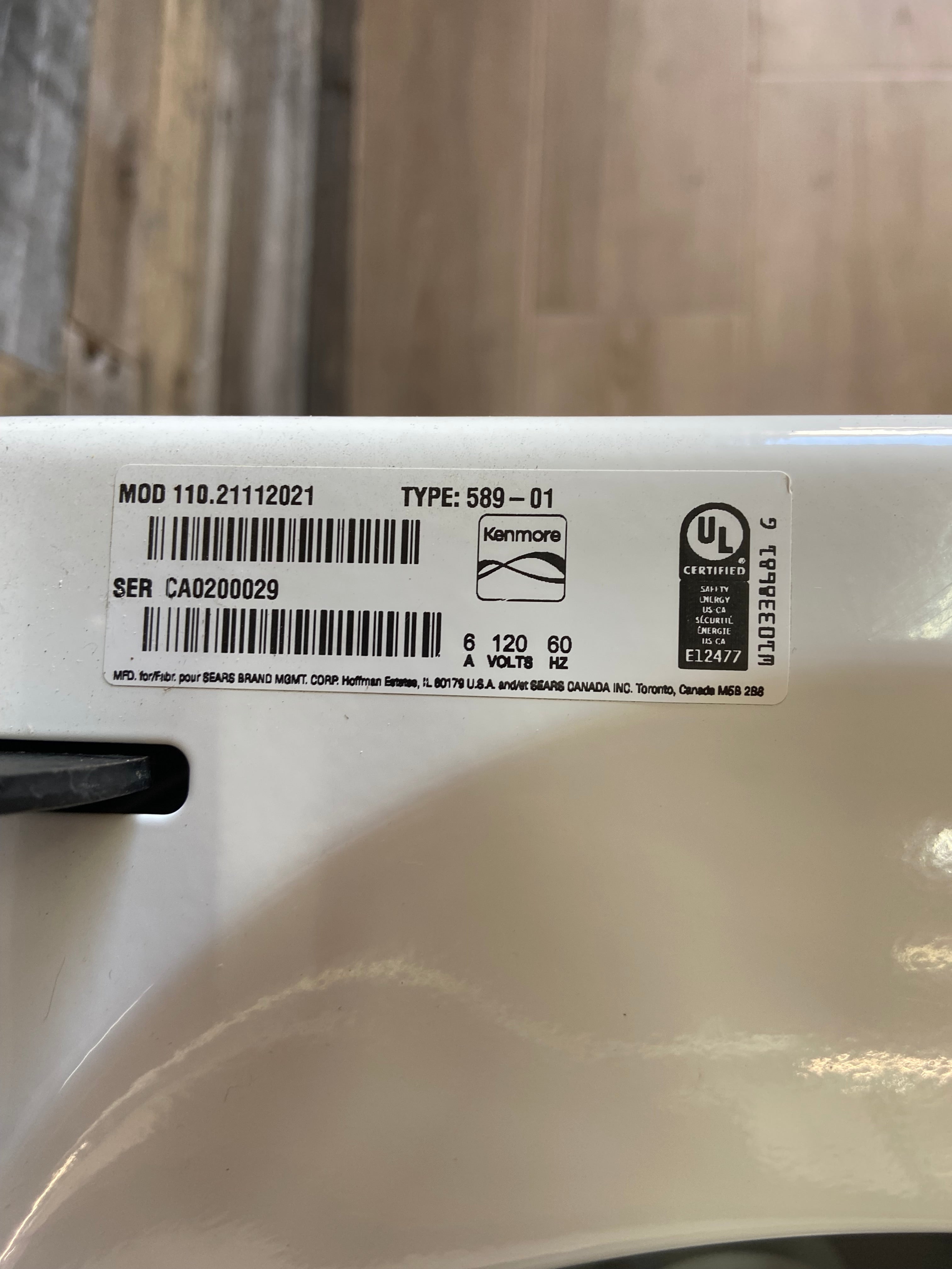 Kenmore Glass Lid Large Capacity Top Load Washer