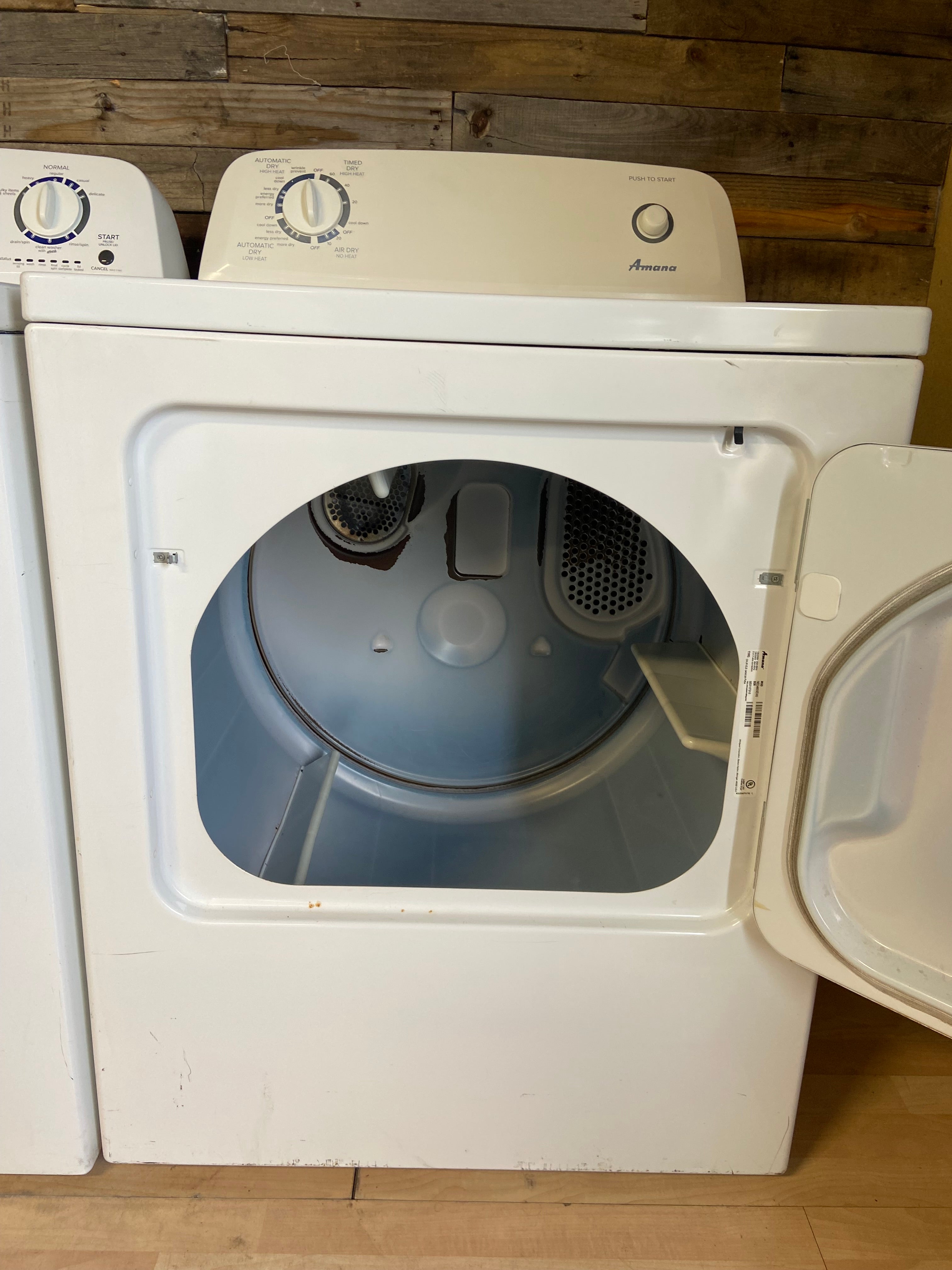 Amana White Top Load Set