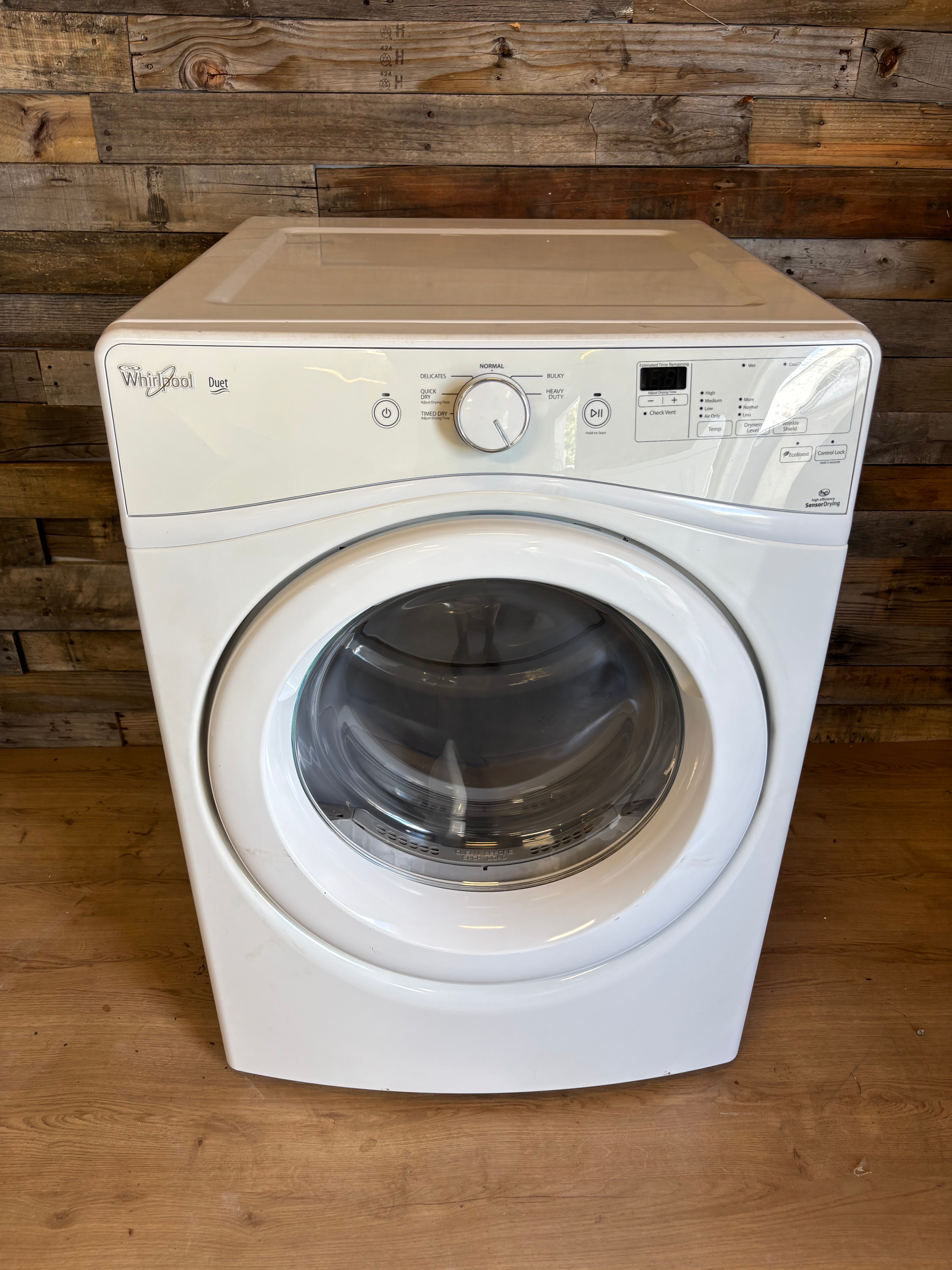 White Whirlpool Duet Dryer