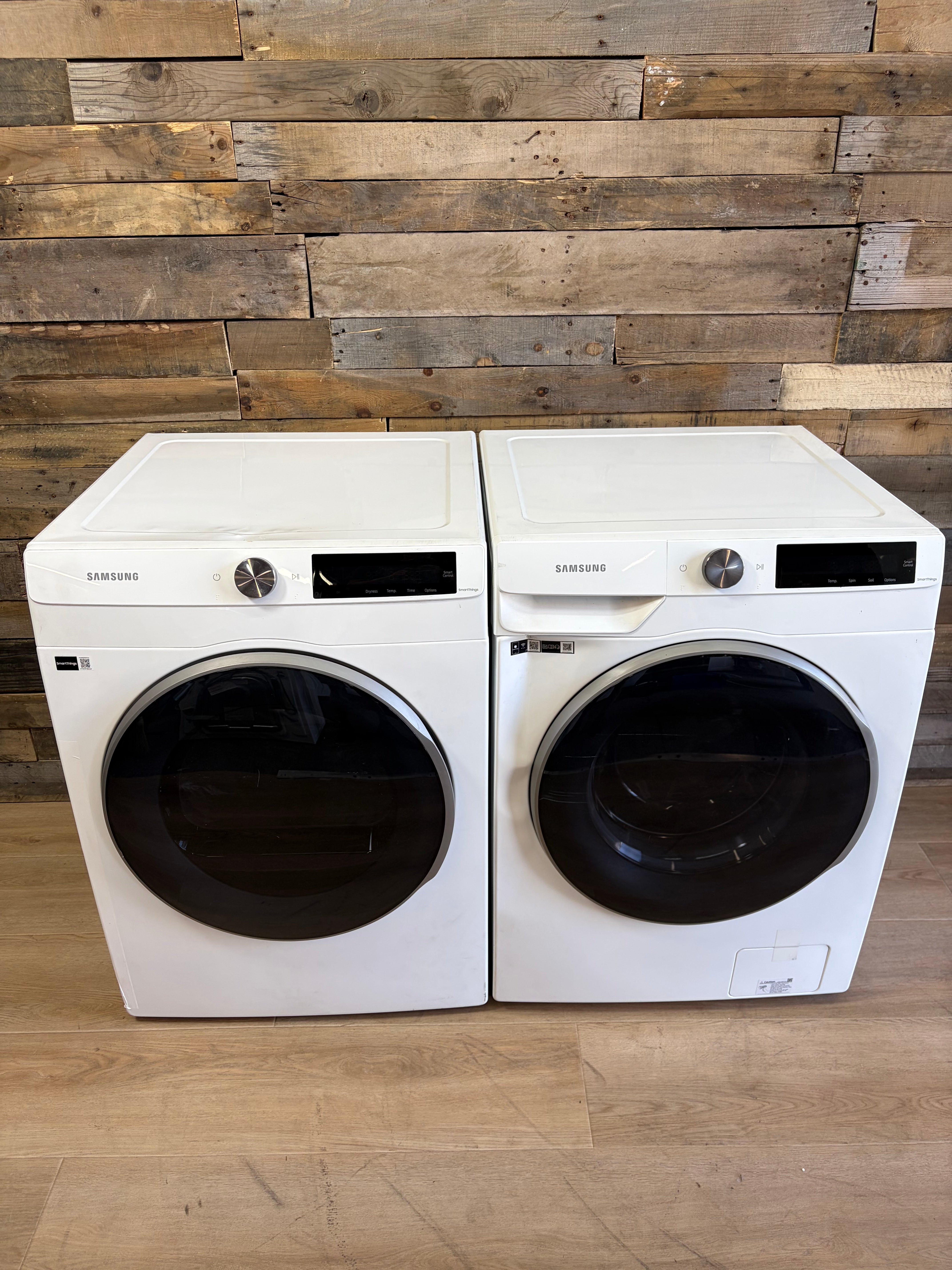 2.5 cu. ft. Compact Front Load Washer and Dryer with AI Smart Dial and Super Speed Wash in White