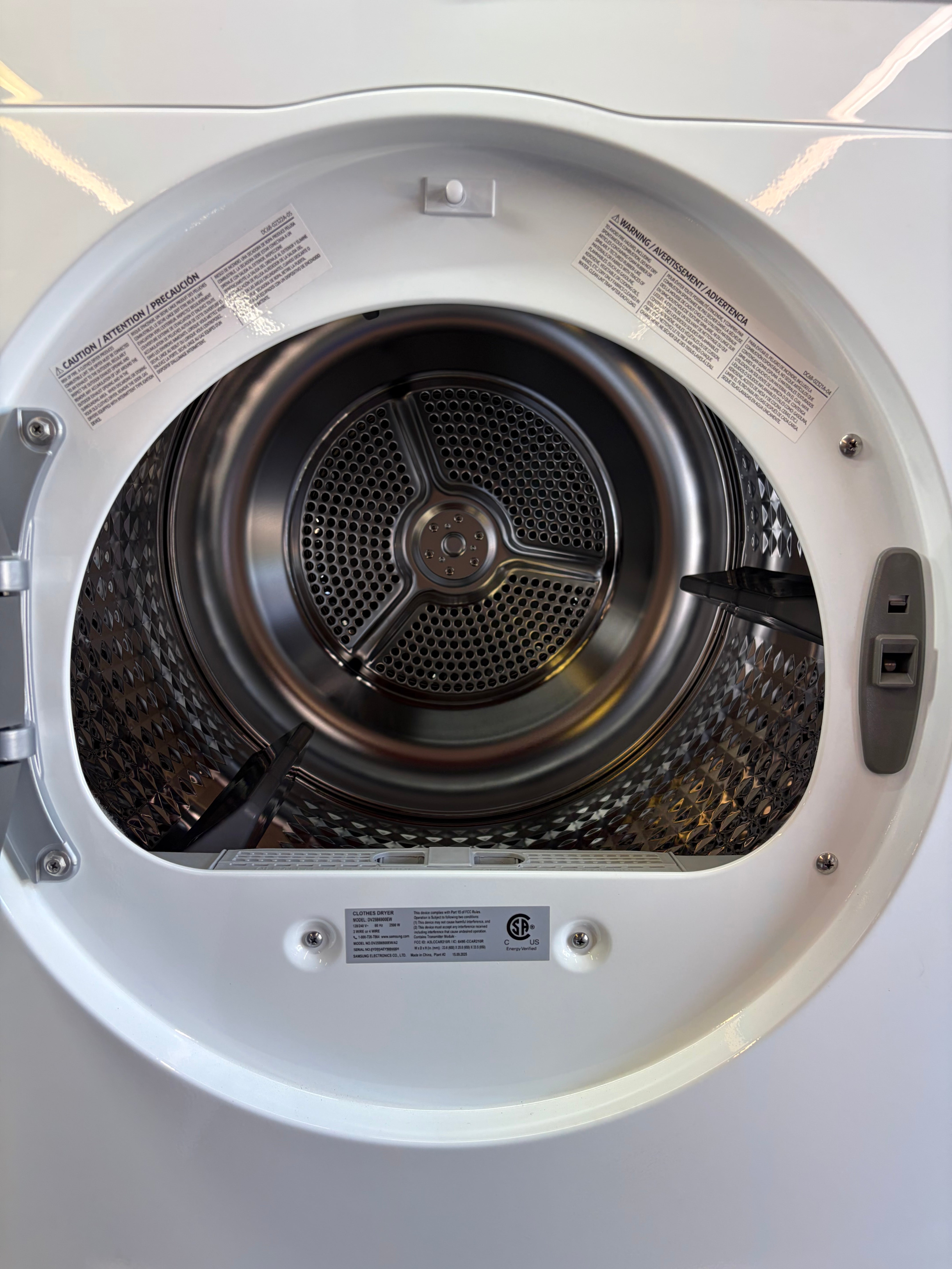 2.5 cu. ft. Compact Front Load Washer and Dryer with AI Smart Dial and Super Speed Wash in White
