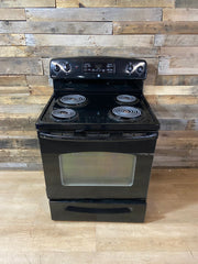 GE Black Coil Top Range