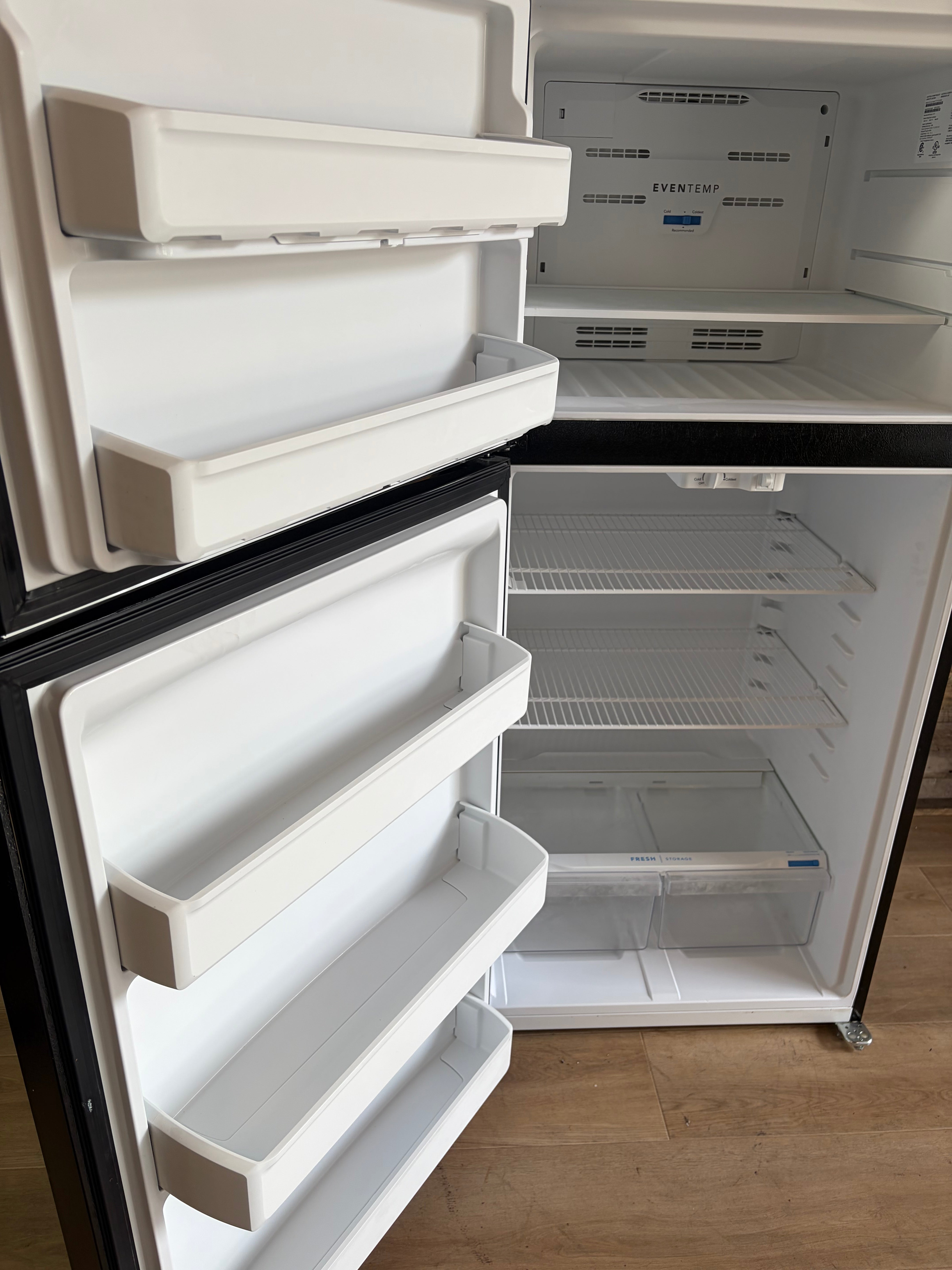 Black Frigidaire Top Bottom Fridge