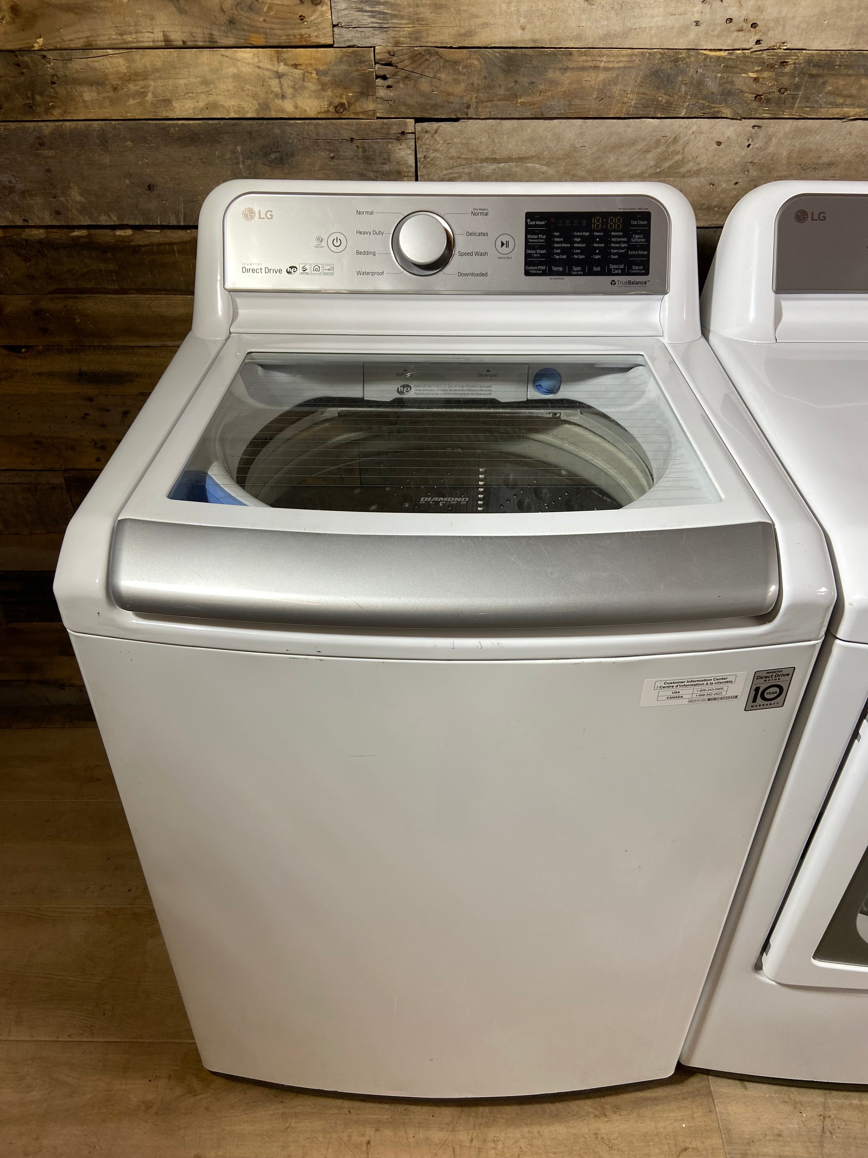 LG Top Load Large Capacity Washer & Dryer Set