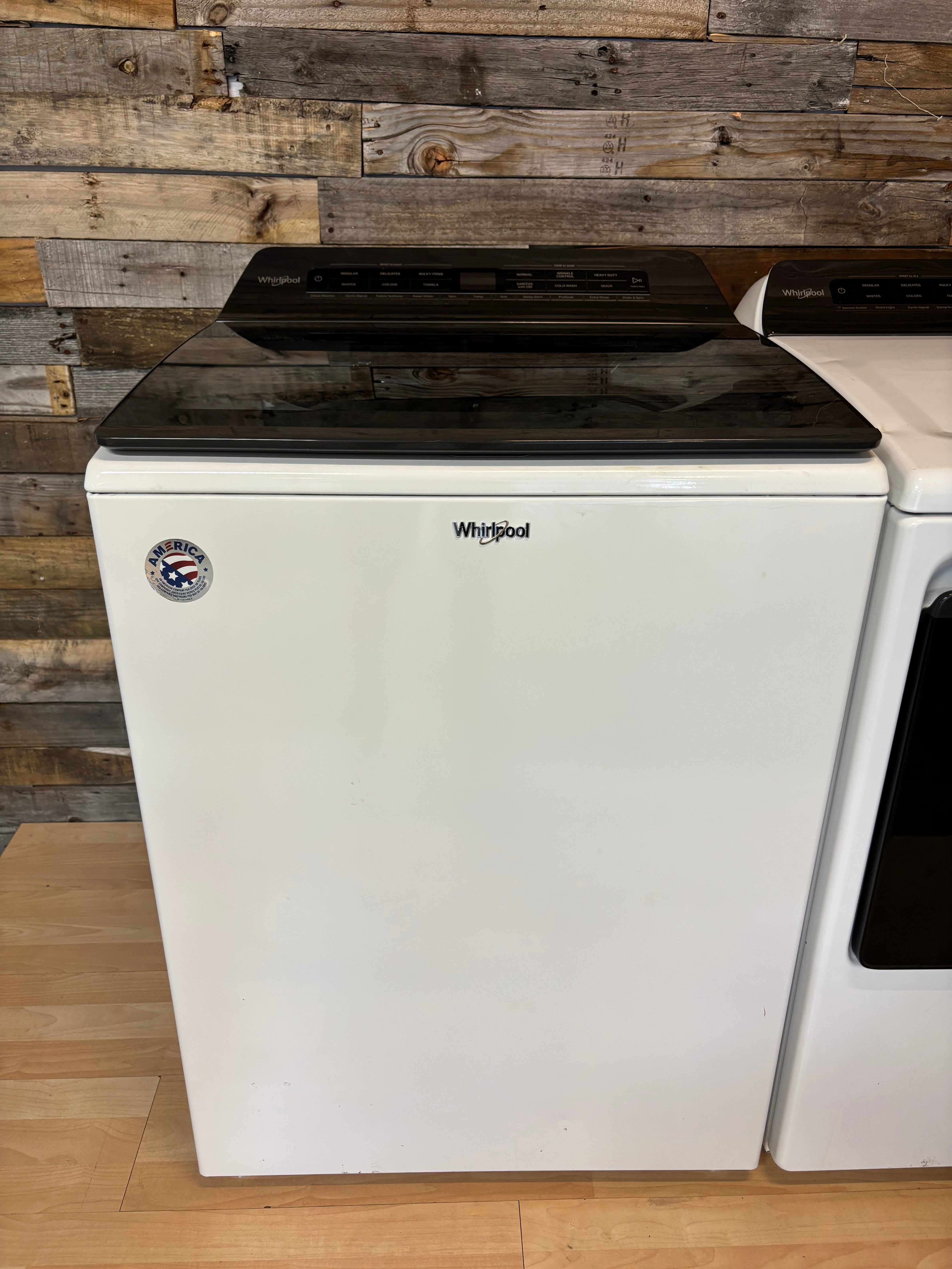 Whirlpool White Glass Top Set With Agitator