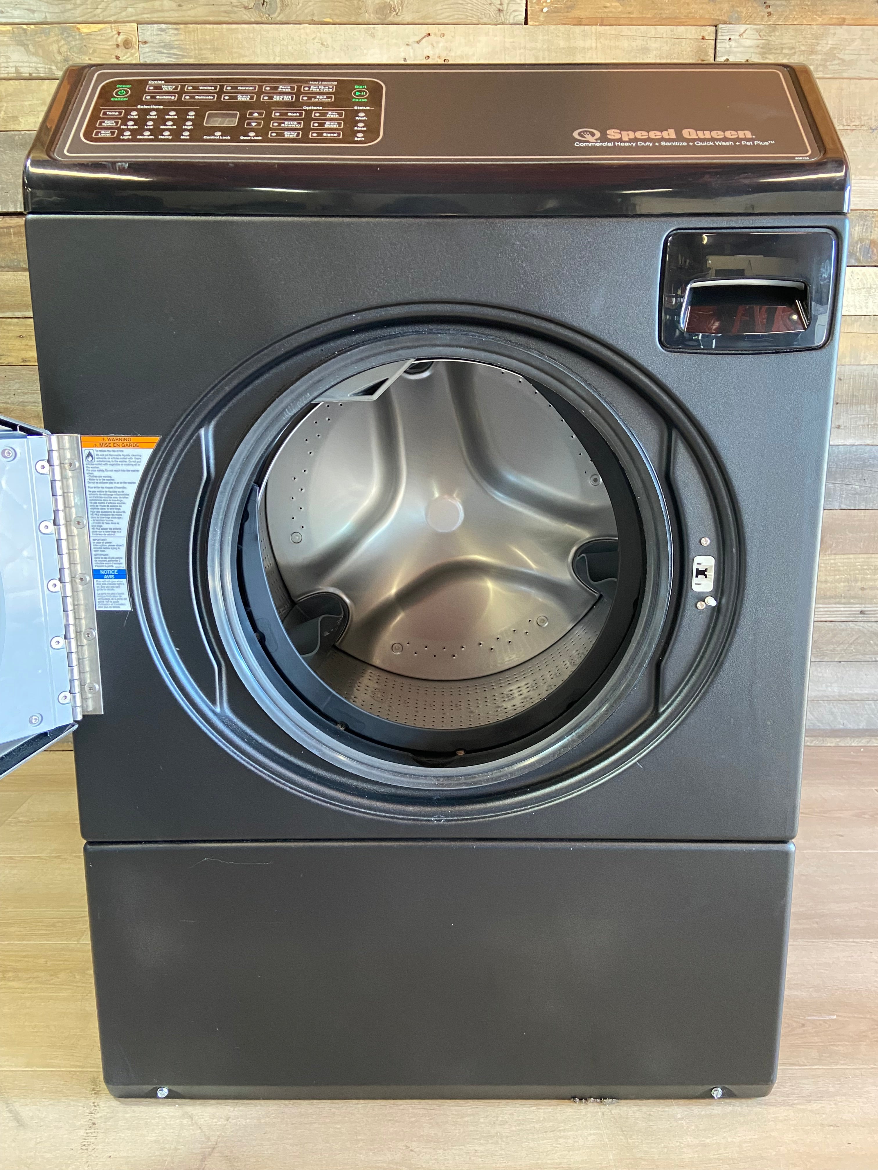 Speed Queen® FF7 3.5 Cu. Ft. Matte Black Front Load Washer