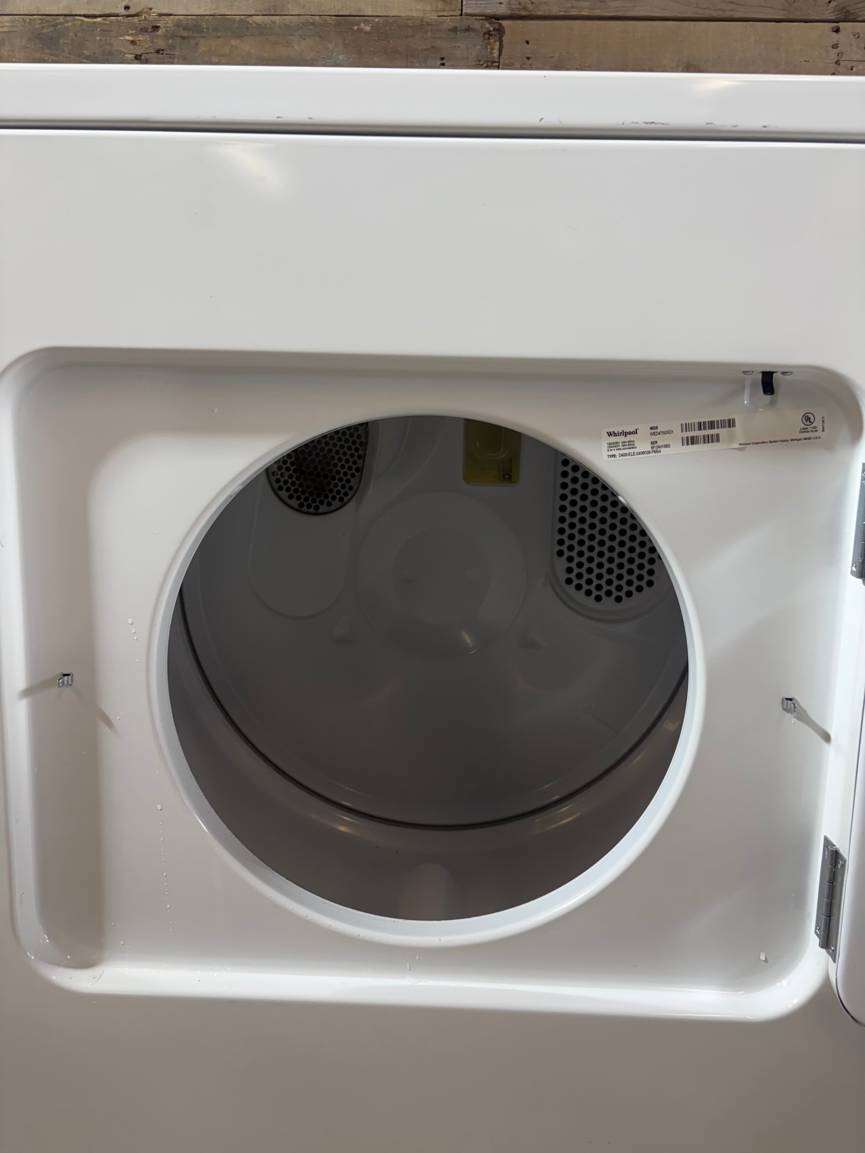 Whirlpool White Panel Top Load Washer And Dryer Set