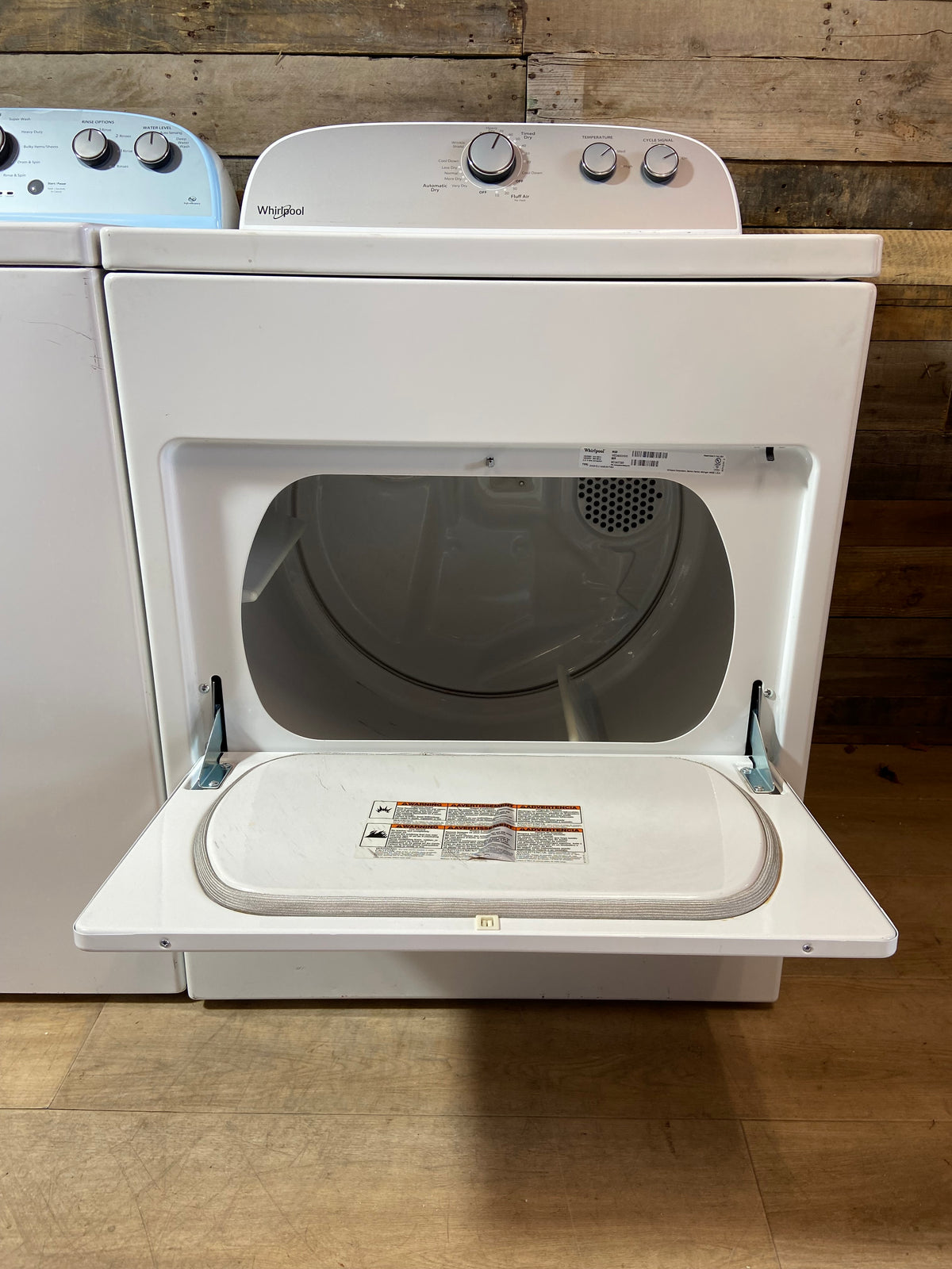 Whirlpool Top Load Grey Panel Washer & Dryer Set