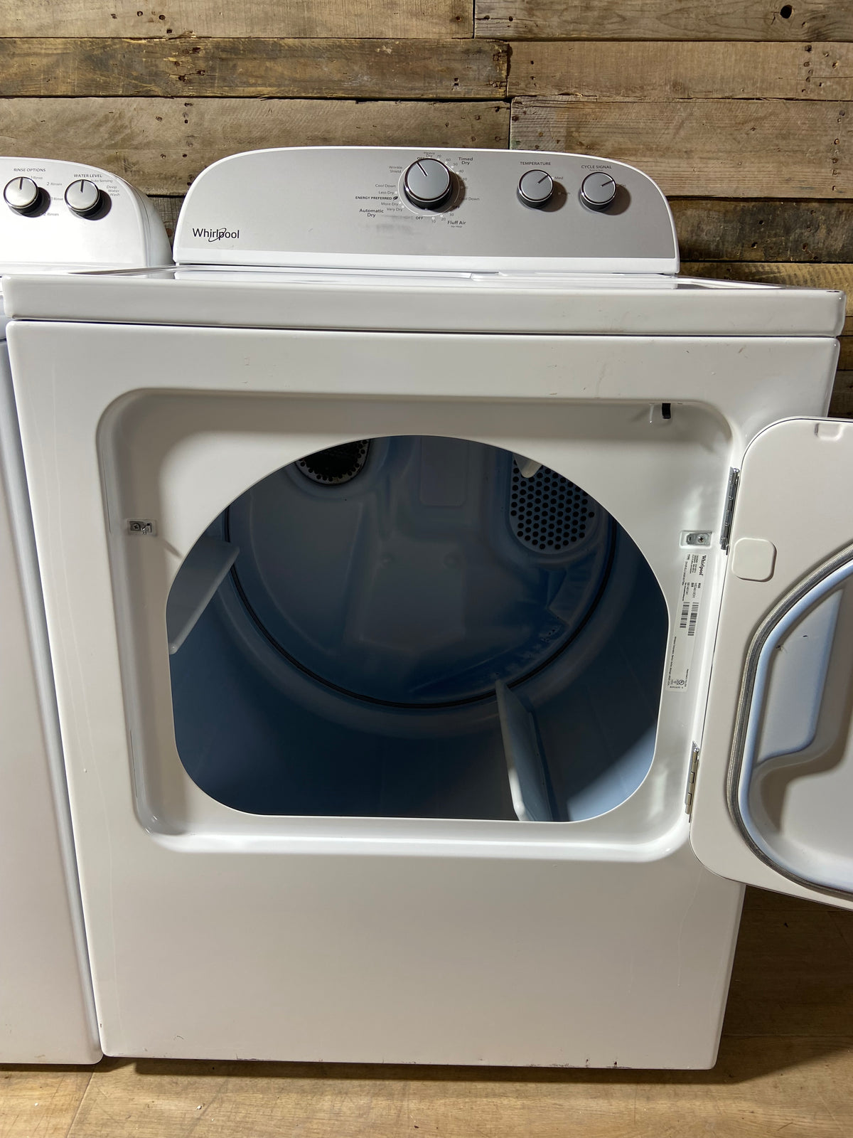 Whirlpool Top Load Grey Panel Washer & Dryer Set