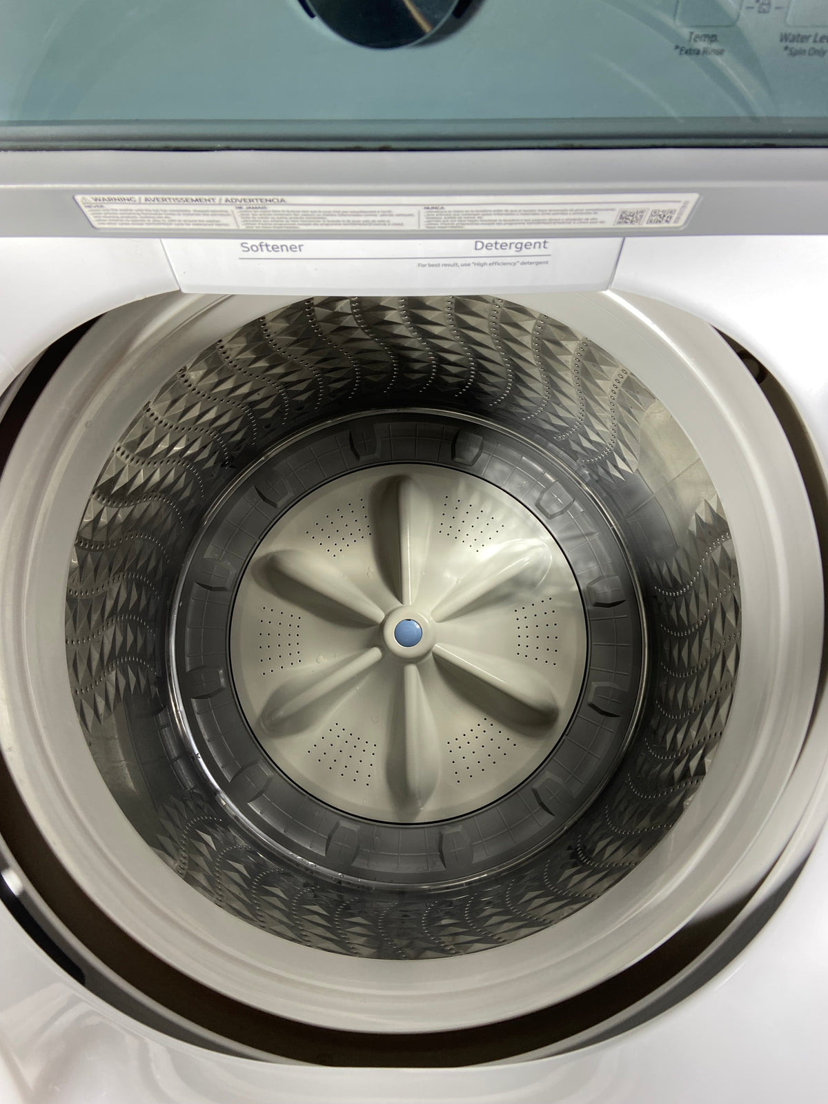 Samsung Top Load Large Capacity Glass Lid Washer & Dryer Set
