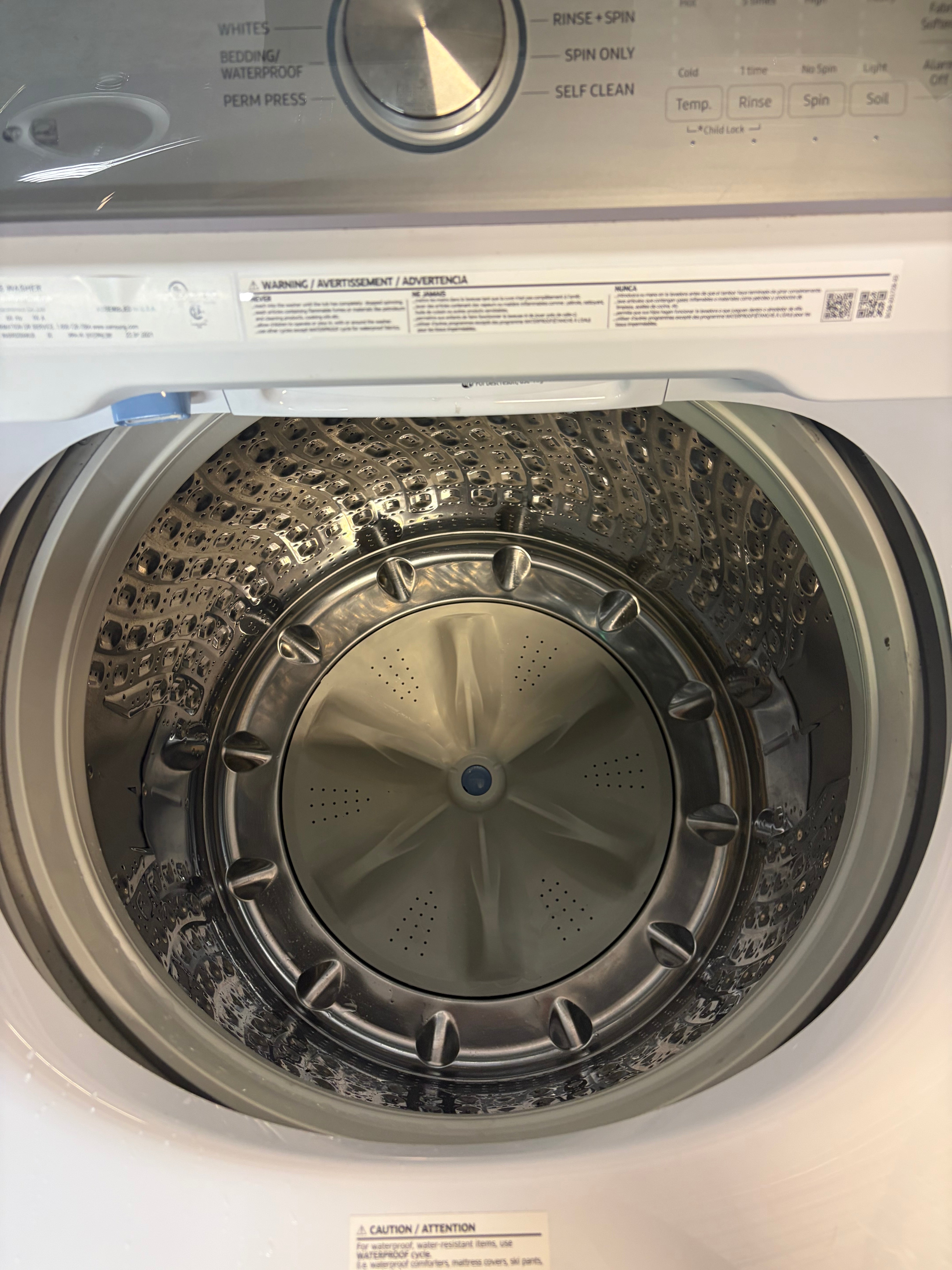 Samsung LG Grey Face Top Load Set