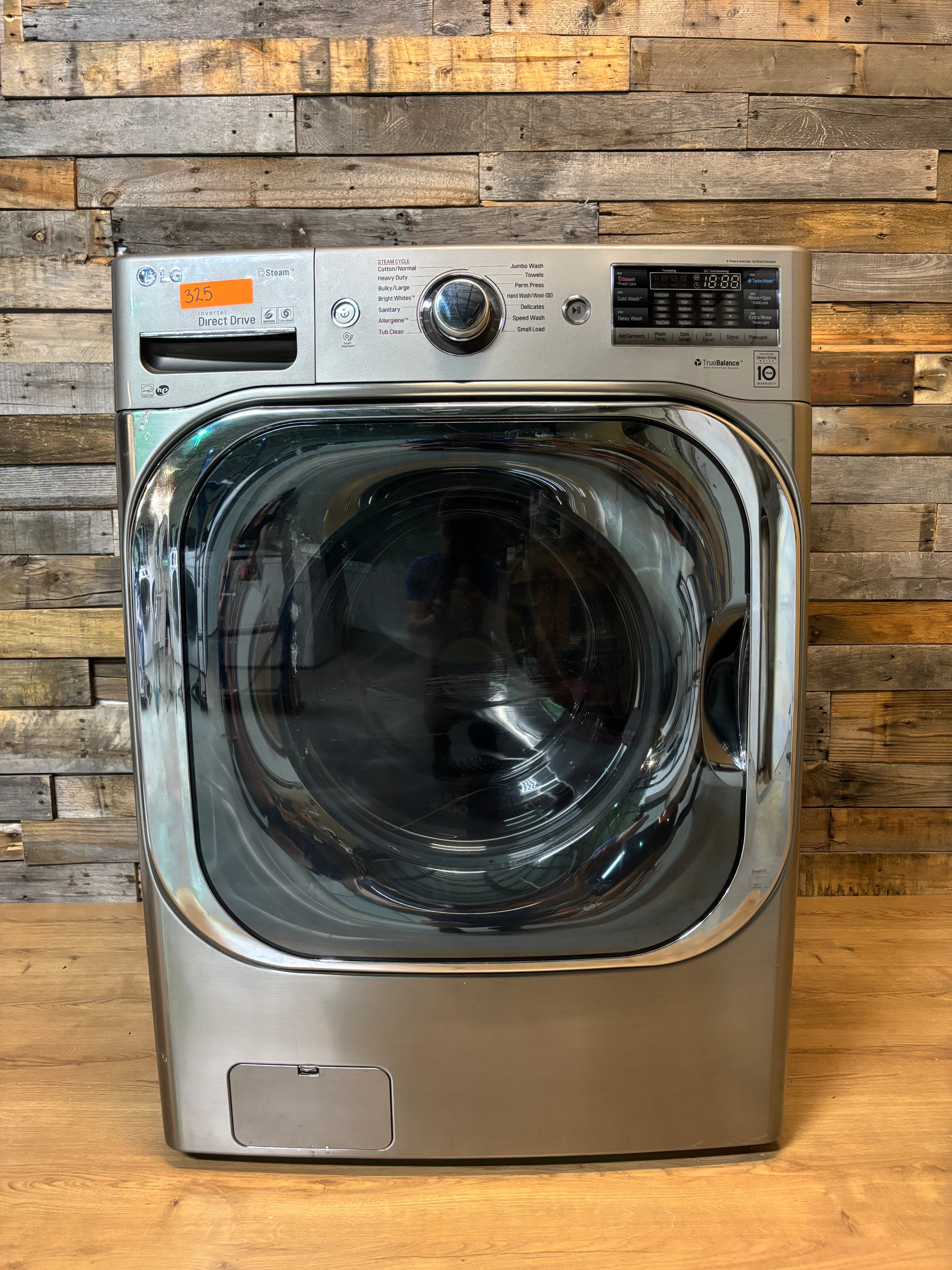 LG Silver Front Load Washer