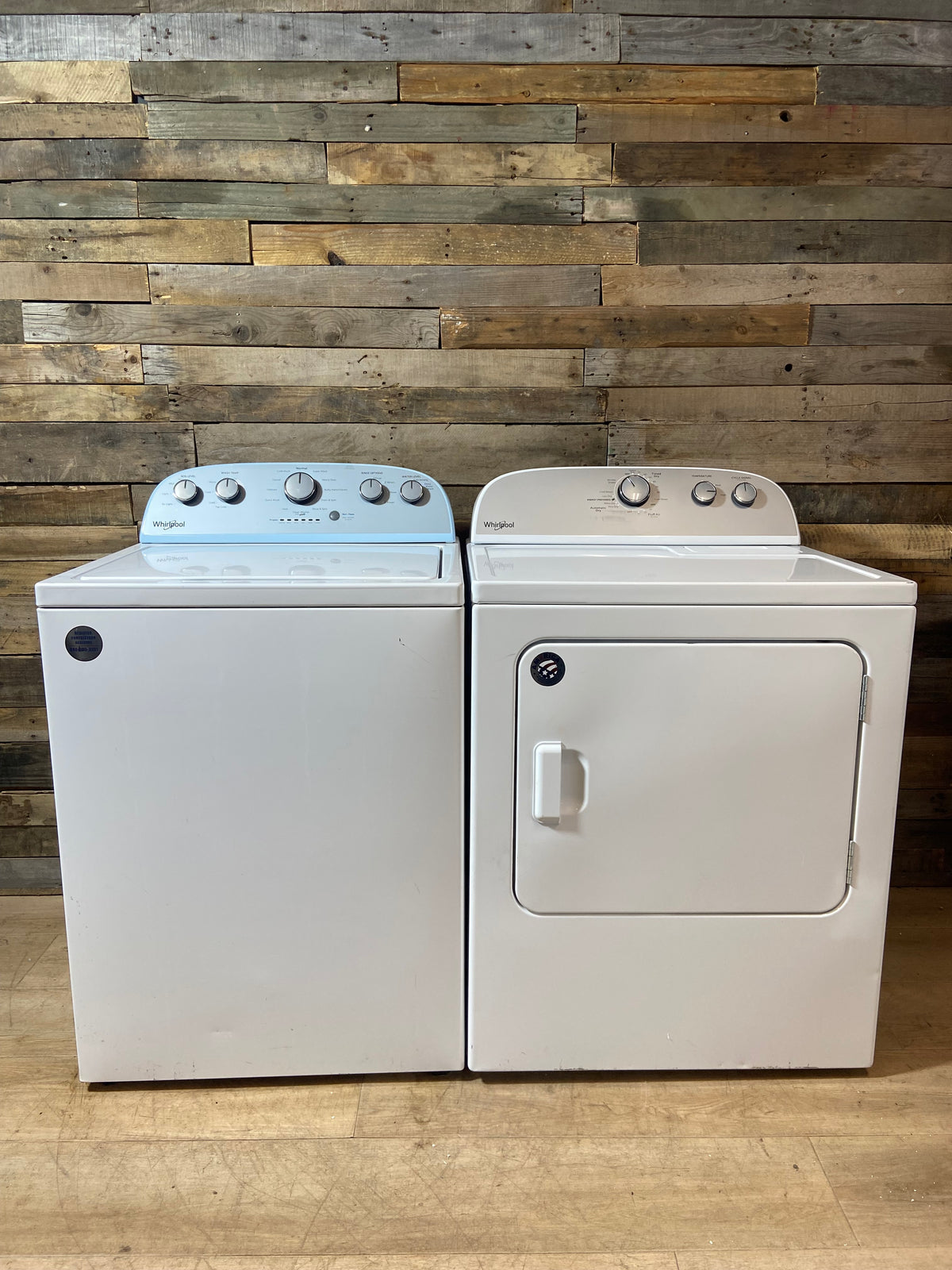 Whirlpool Grey Panel Washer & Dryer Set