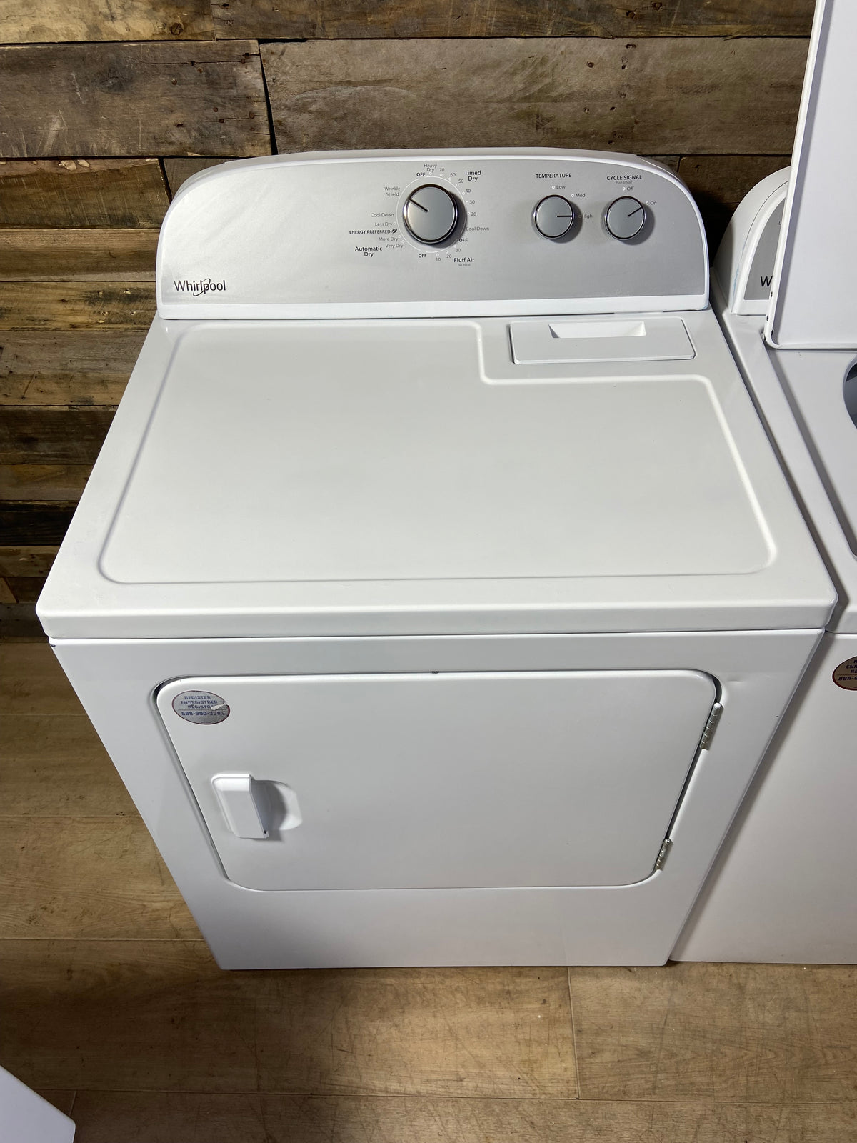 Whirlpool Grey Panel Top Load Washer & Dryer Set