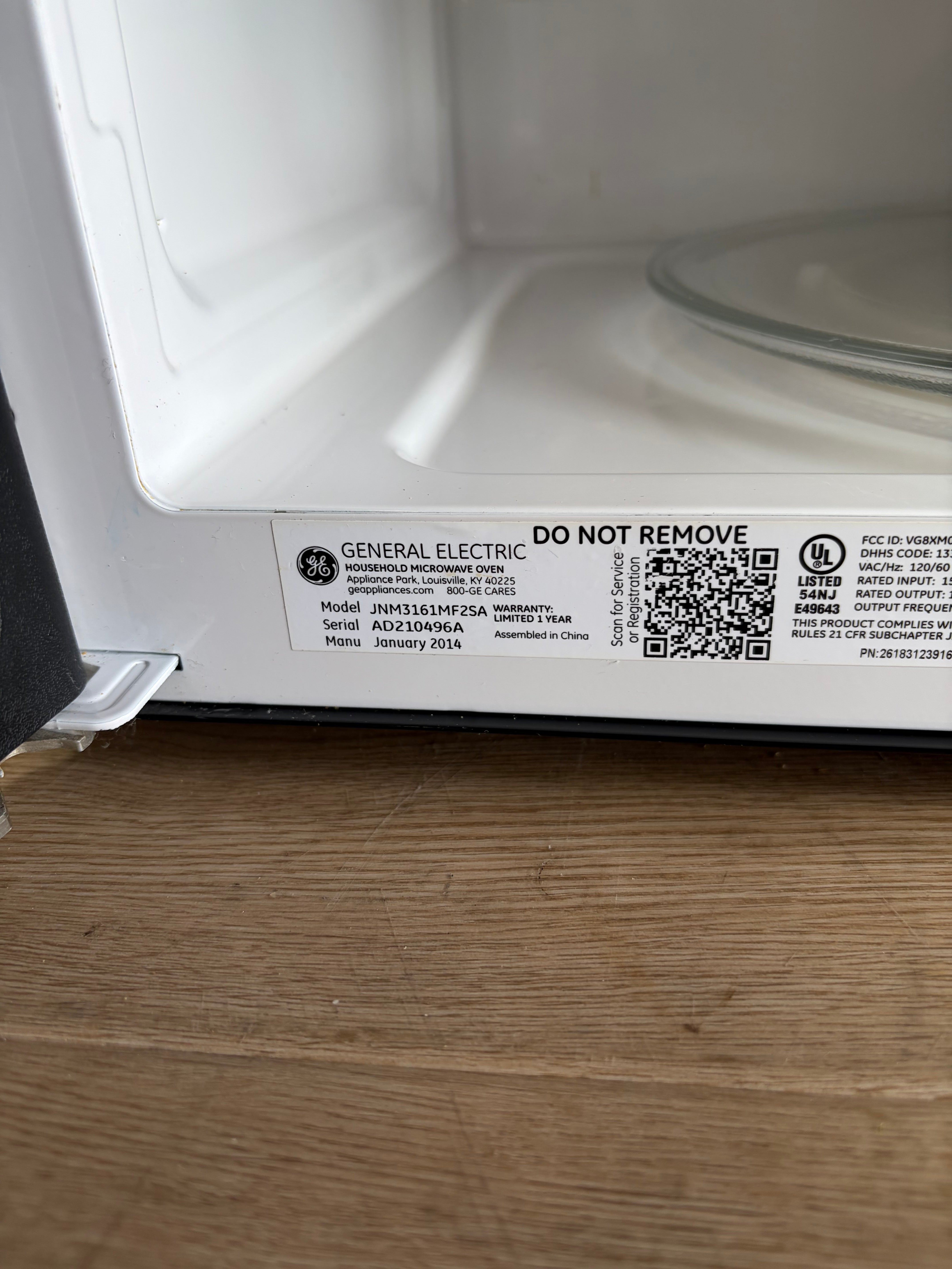 GE Stainless Microwave