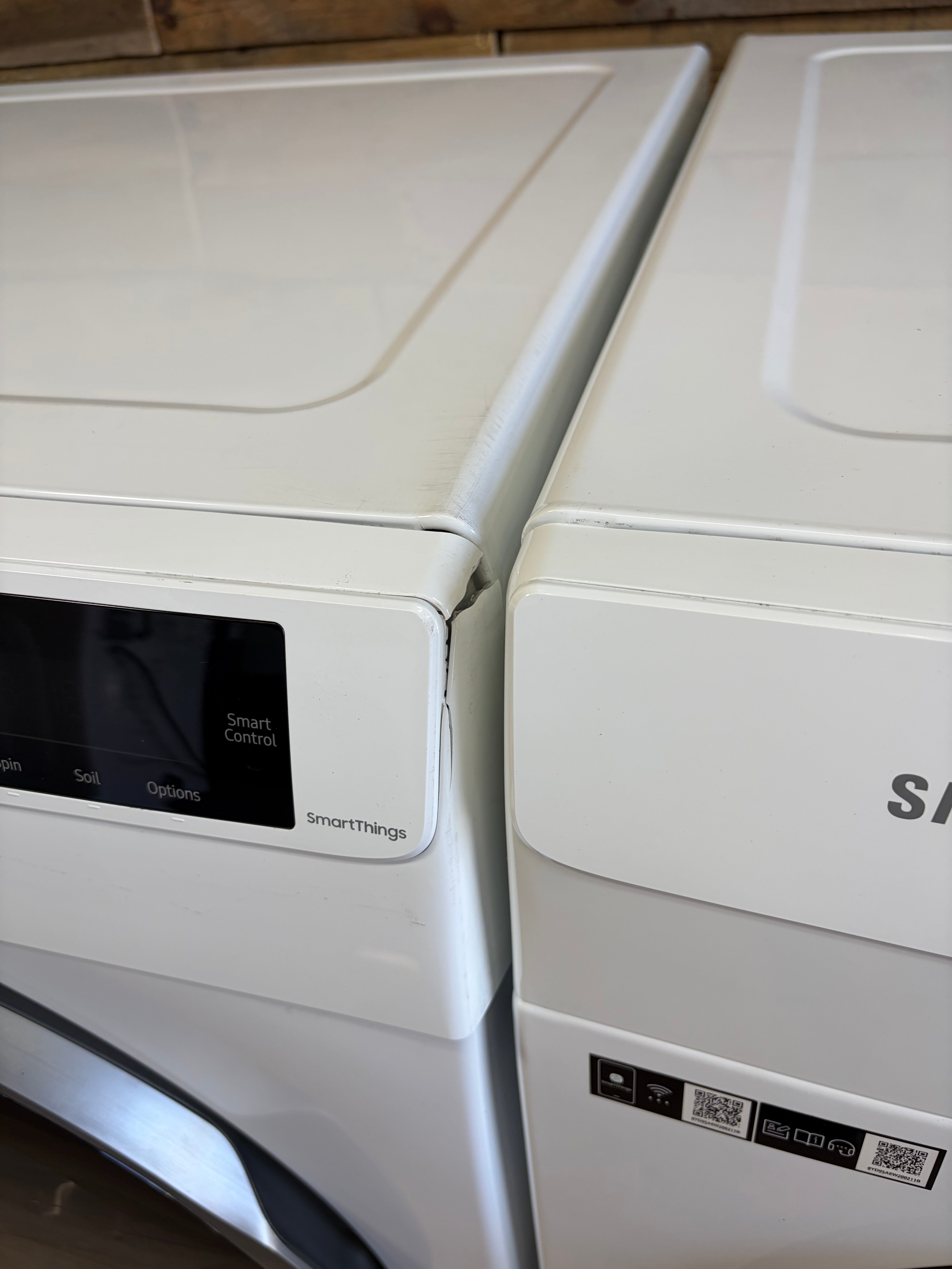 2.5 cu. ft. Compact Front Load Washer and Dryer with AI Smart Dial and Super Speed Wash in White