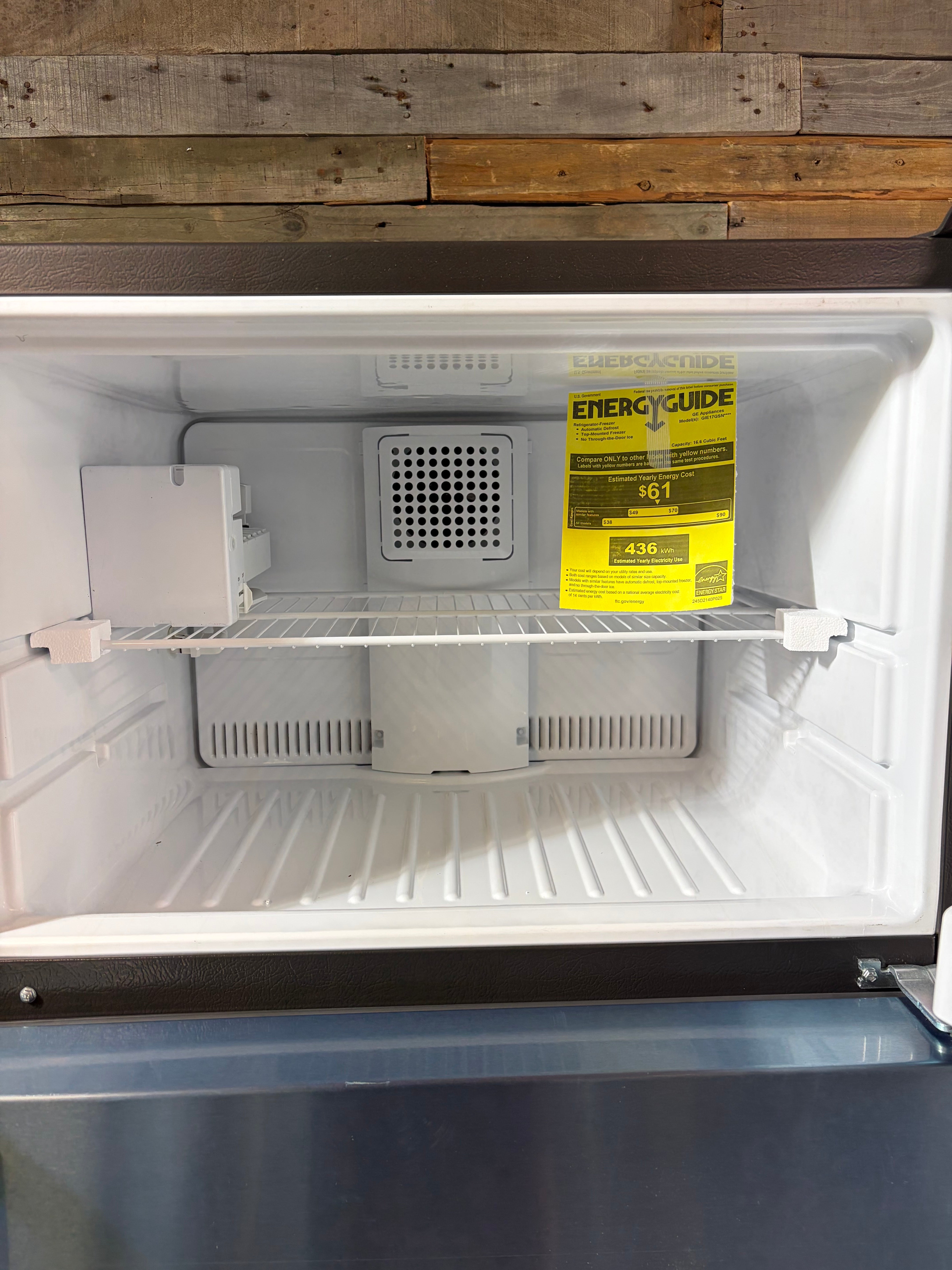 16.6 cu. ft. Top Freezer Refrigerator in Stainless Steel