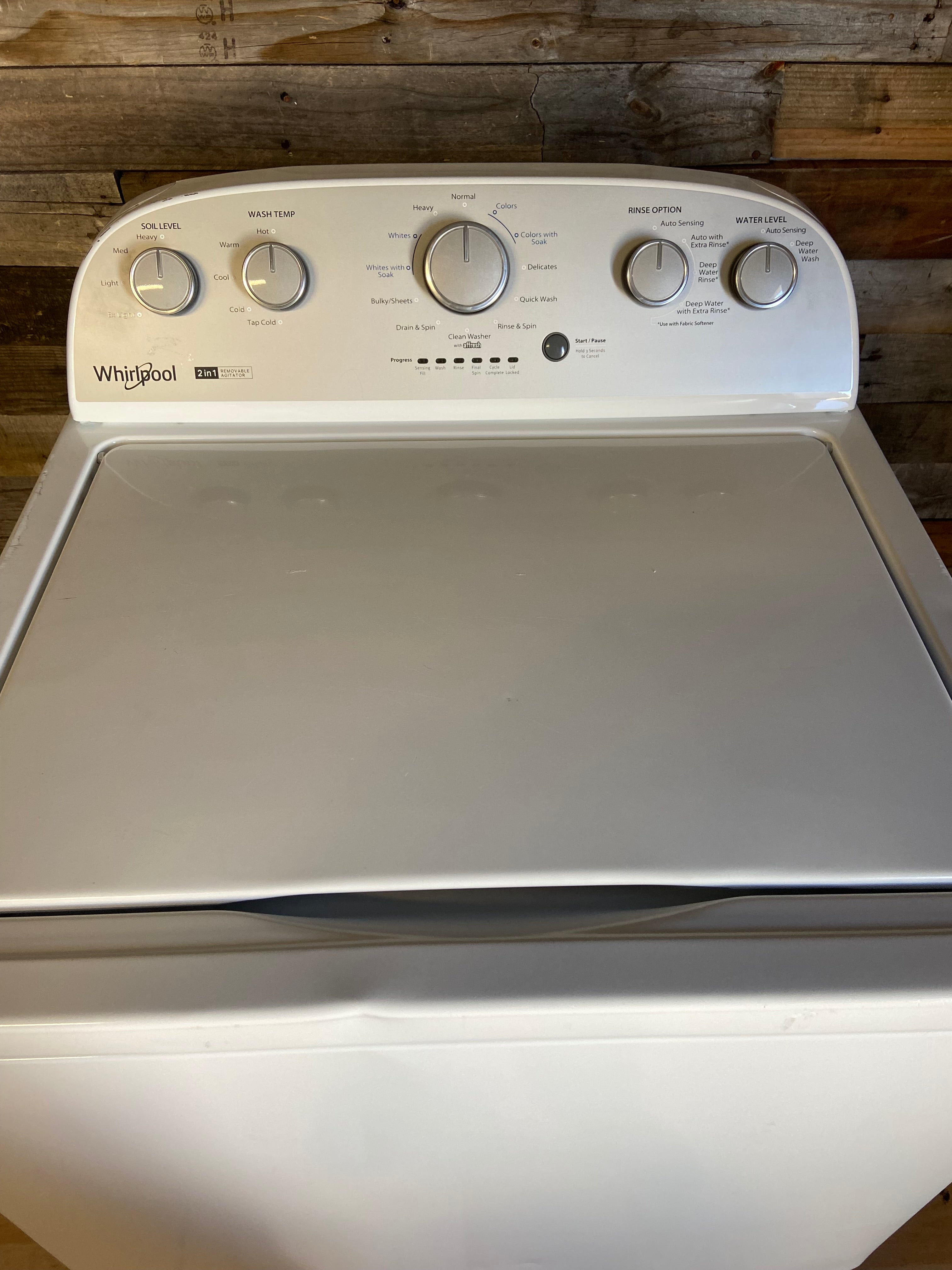 Whirlpool 2in1 Removable agitator Washer