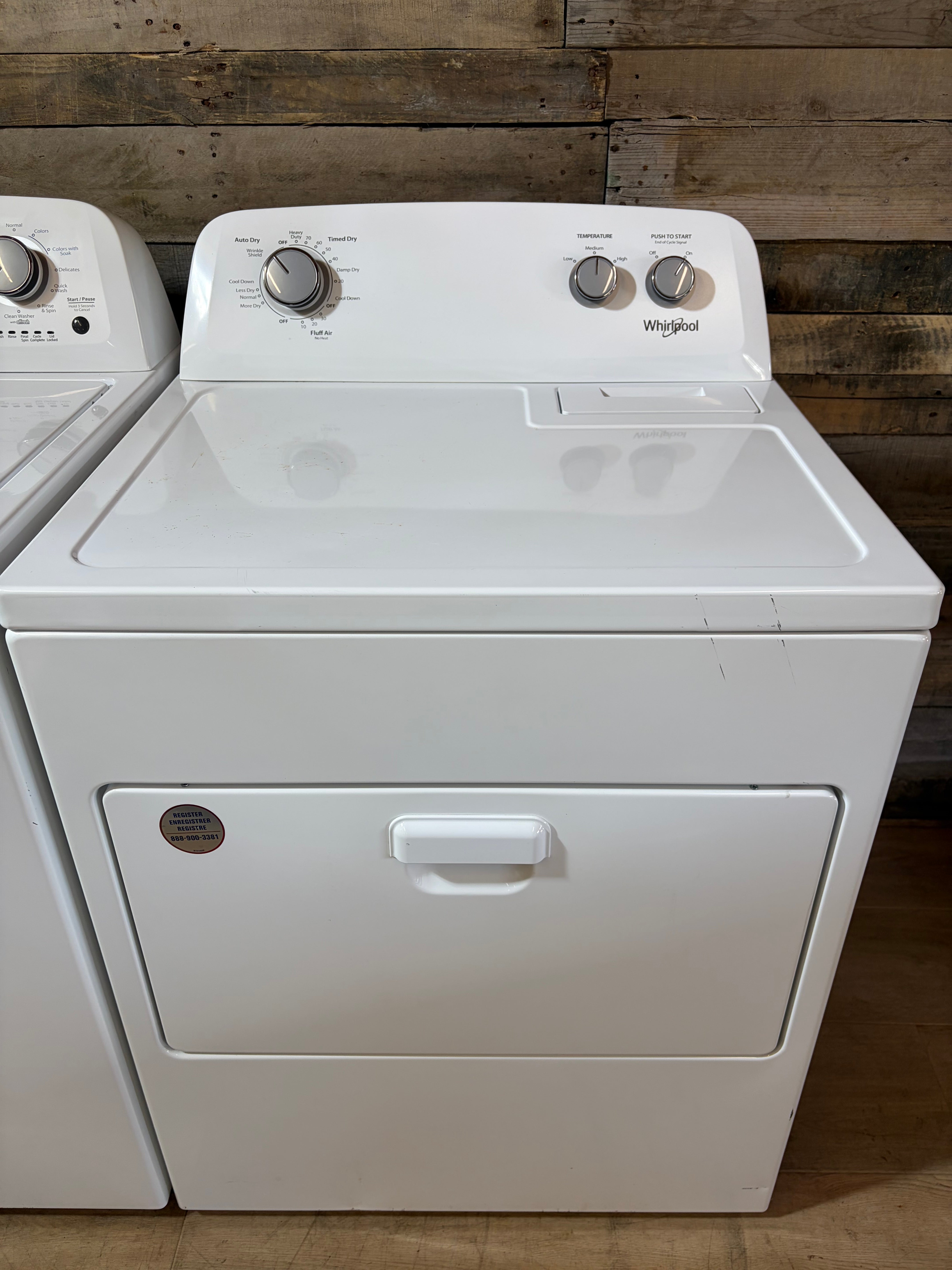 Whirlpool White Large Capacity Top Load Set