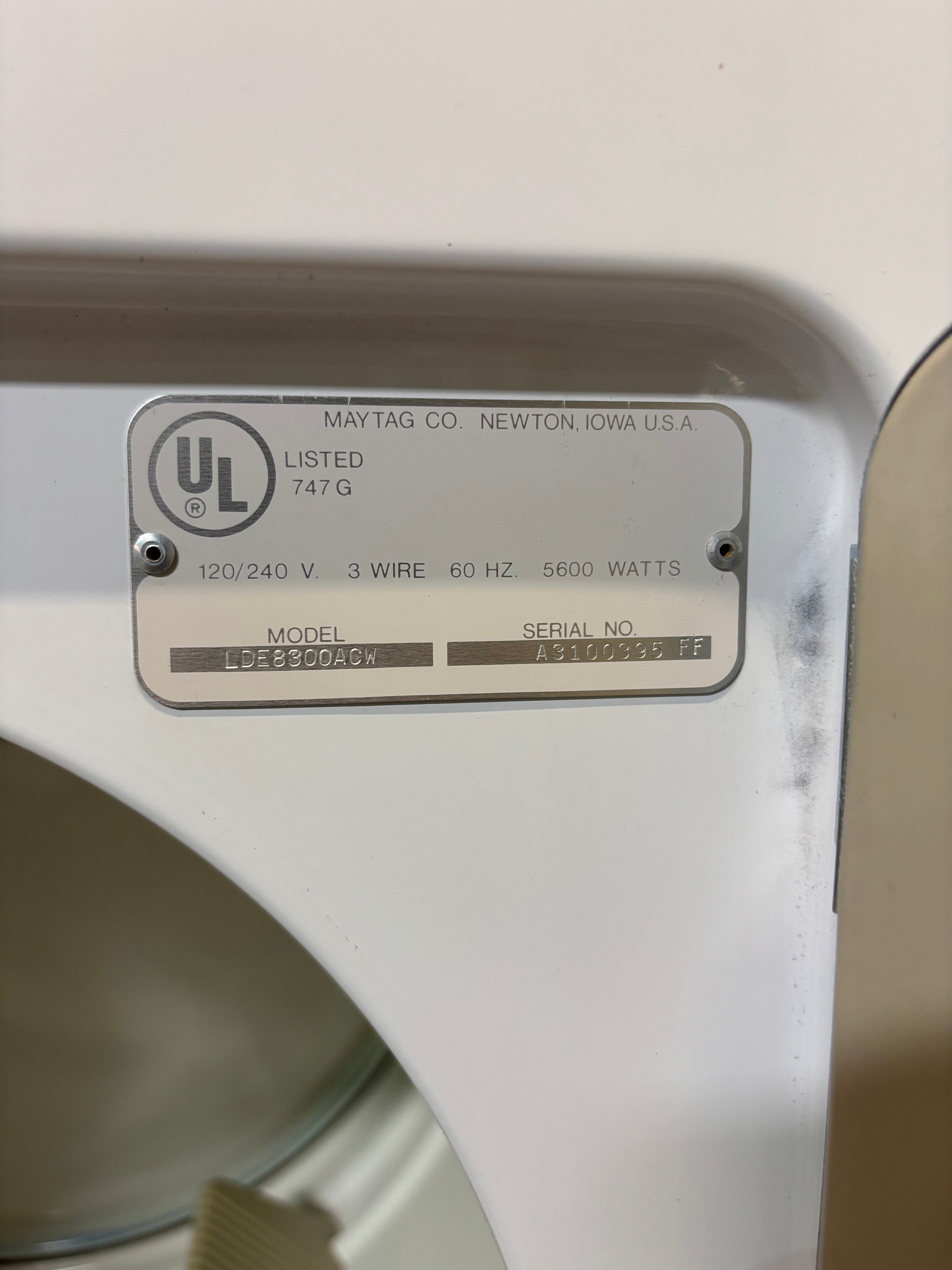 Maytag Vintage Dryer