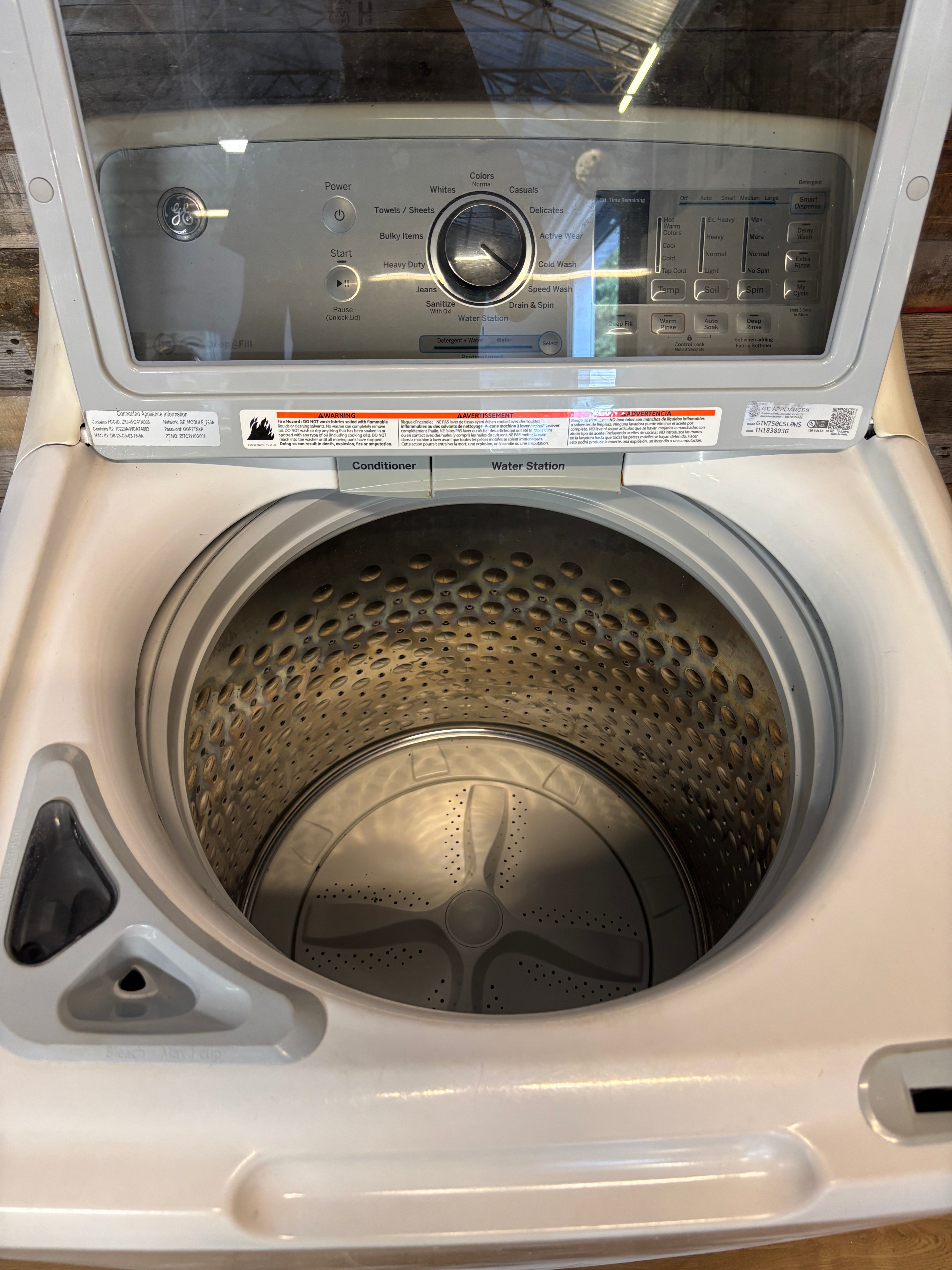 GE WiFi Connect Top Load Washer