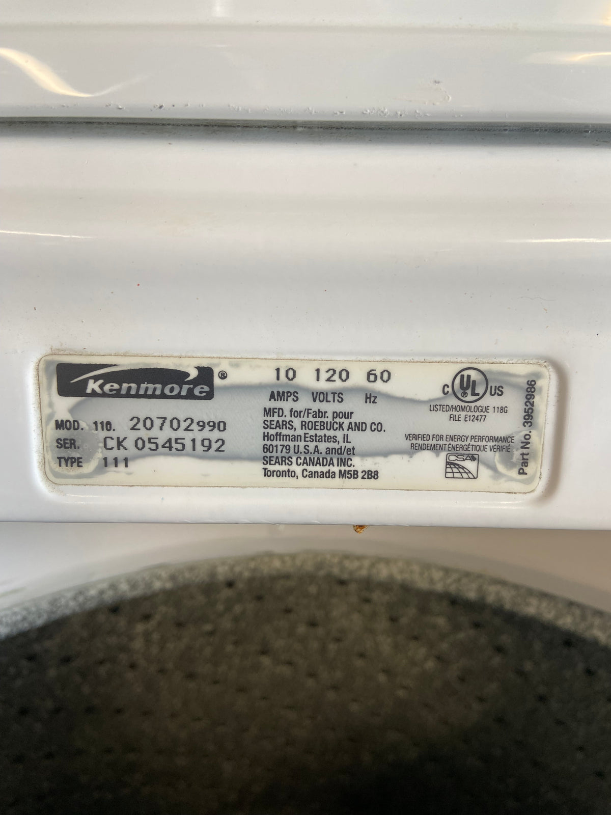 Kenmore Old School Direct Drive Washer