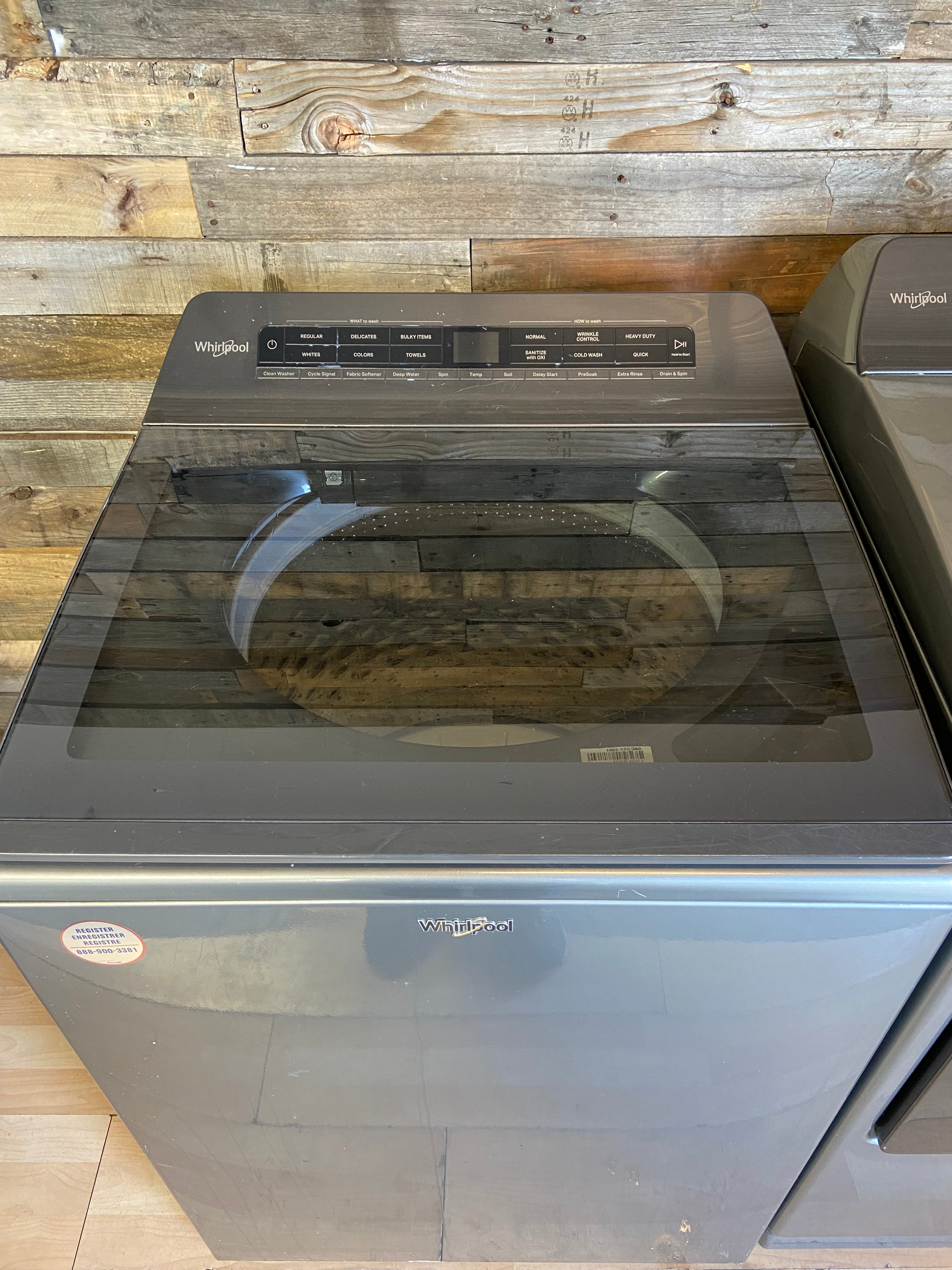 Whirlpool Grey Top Load Set