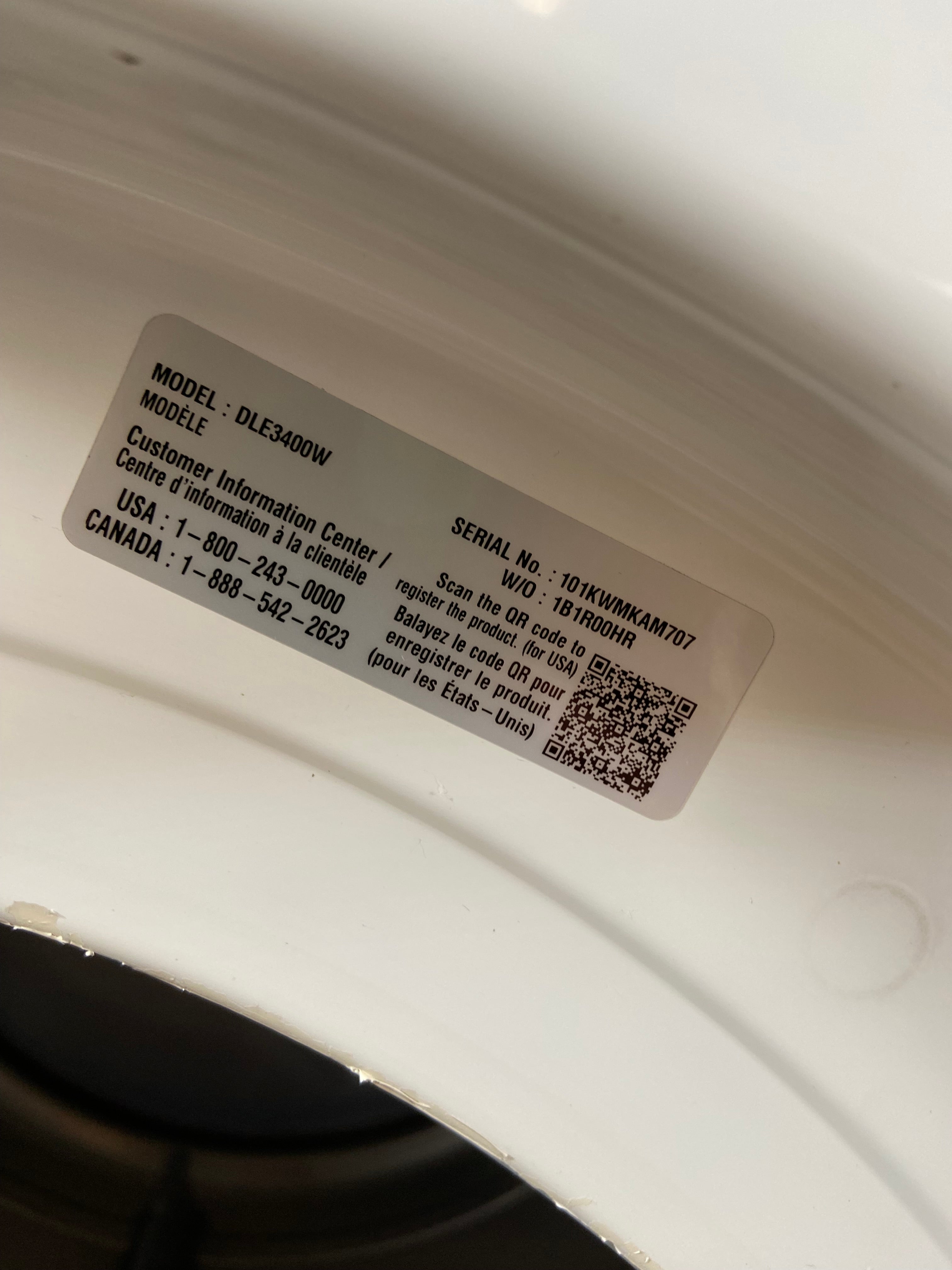 LG White Front Load Washer & Dryer Set
