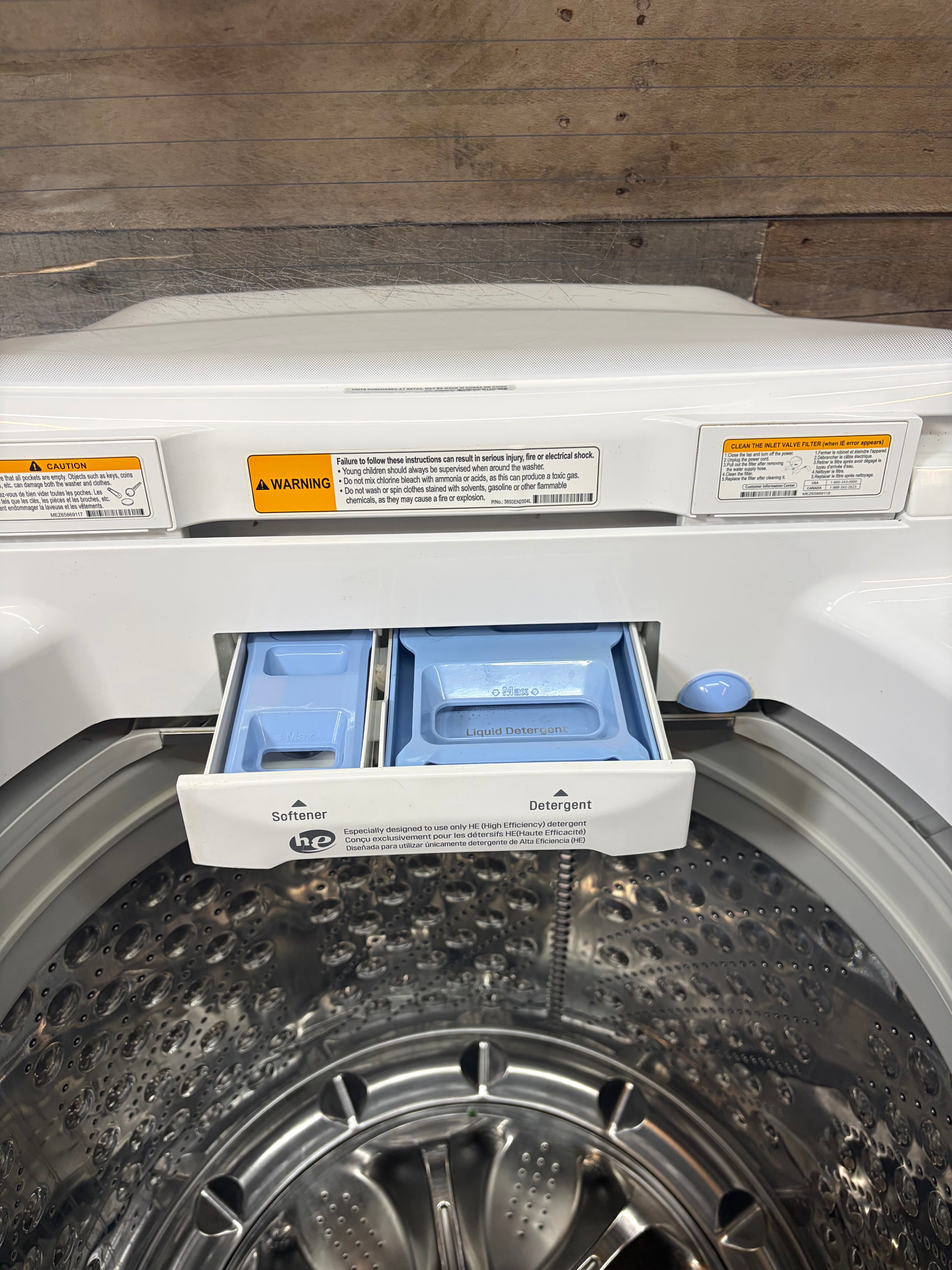 LG Direct Drive SmartDrum Glass Top Washer
