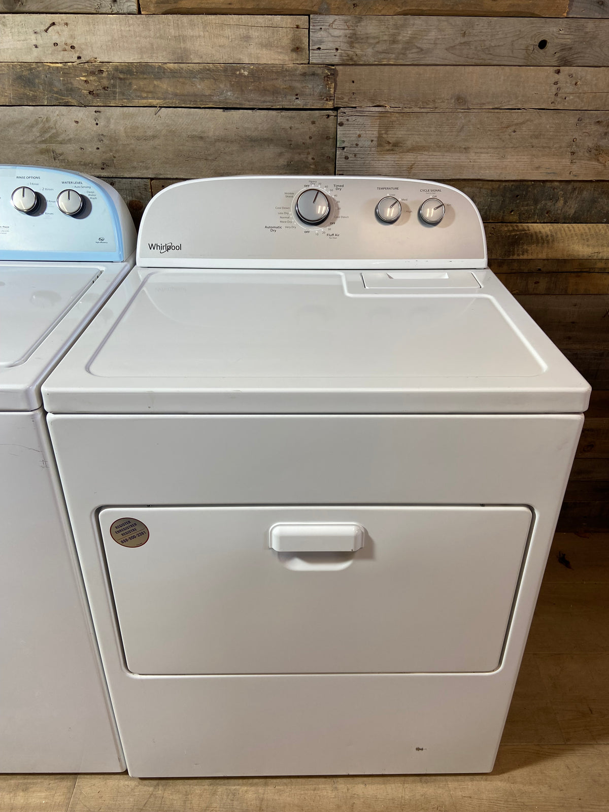 Whirlpool Top Load Grey Panel Washer & Dryer Set
