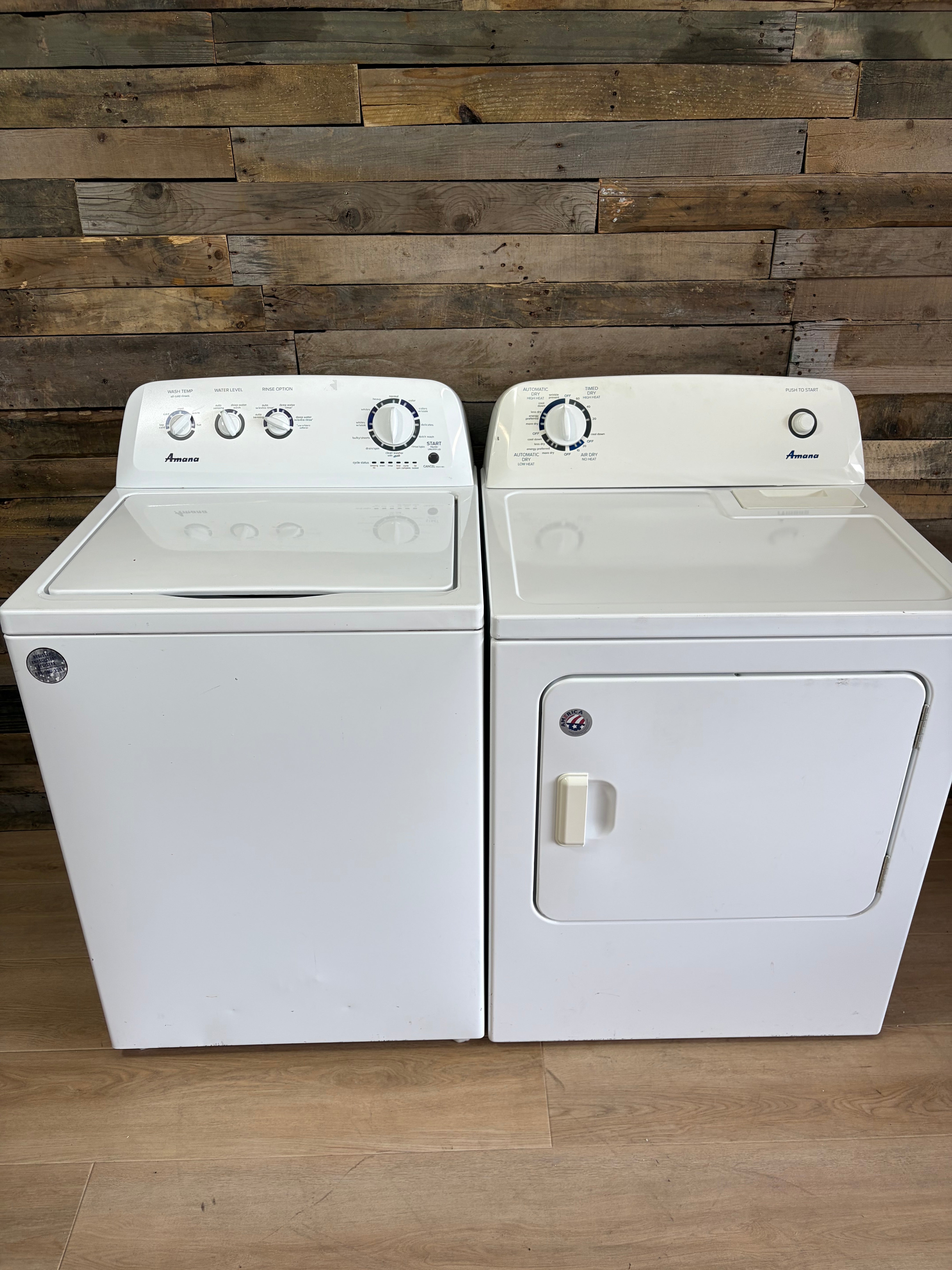 Amana Large Capacity Top Load Set