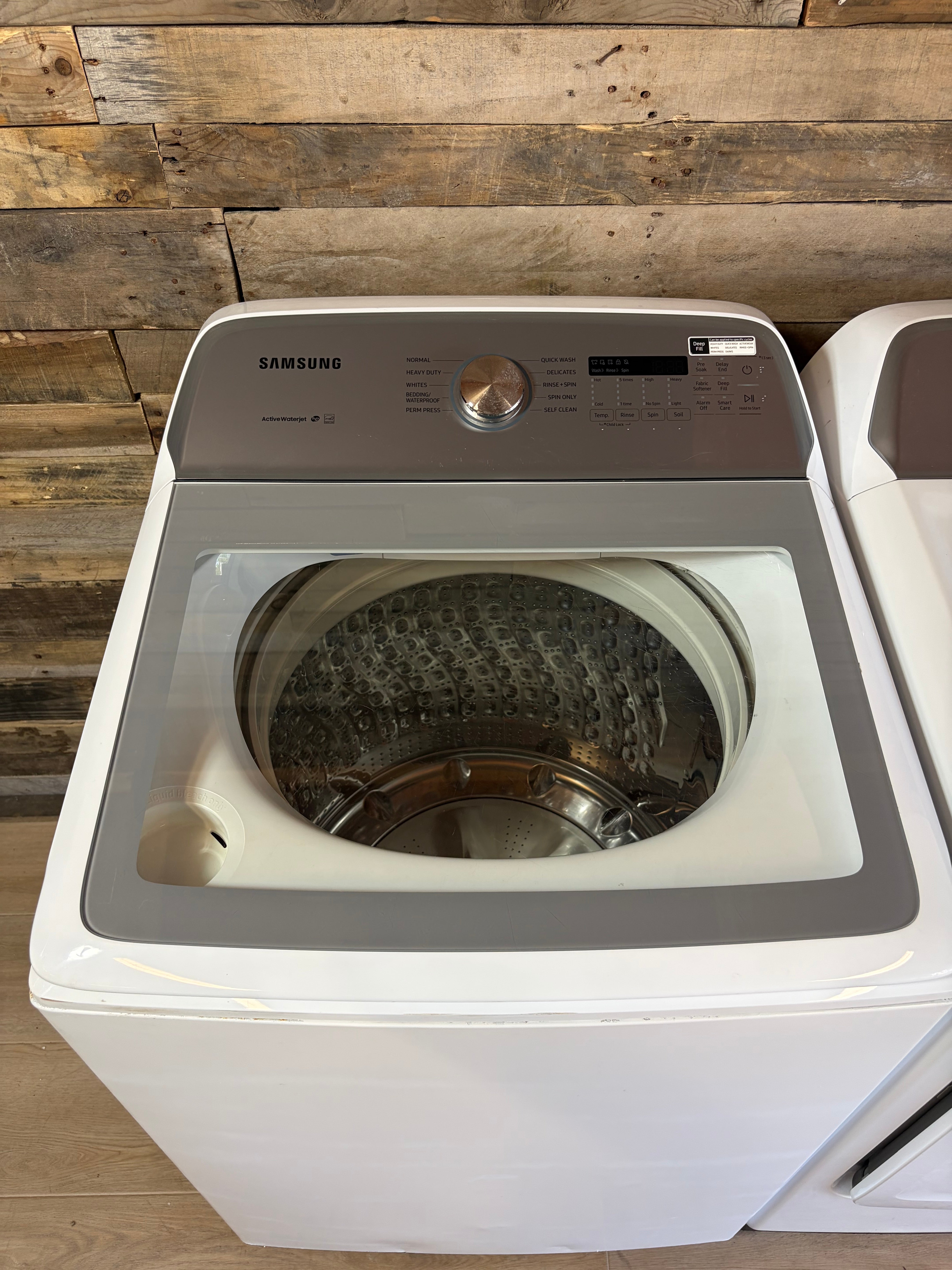 Samsung Super Capacity Glass Top Washer & Dryer Set