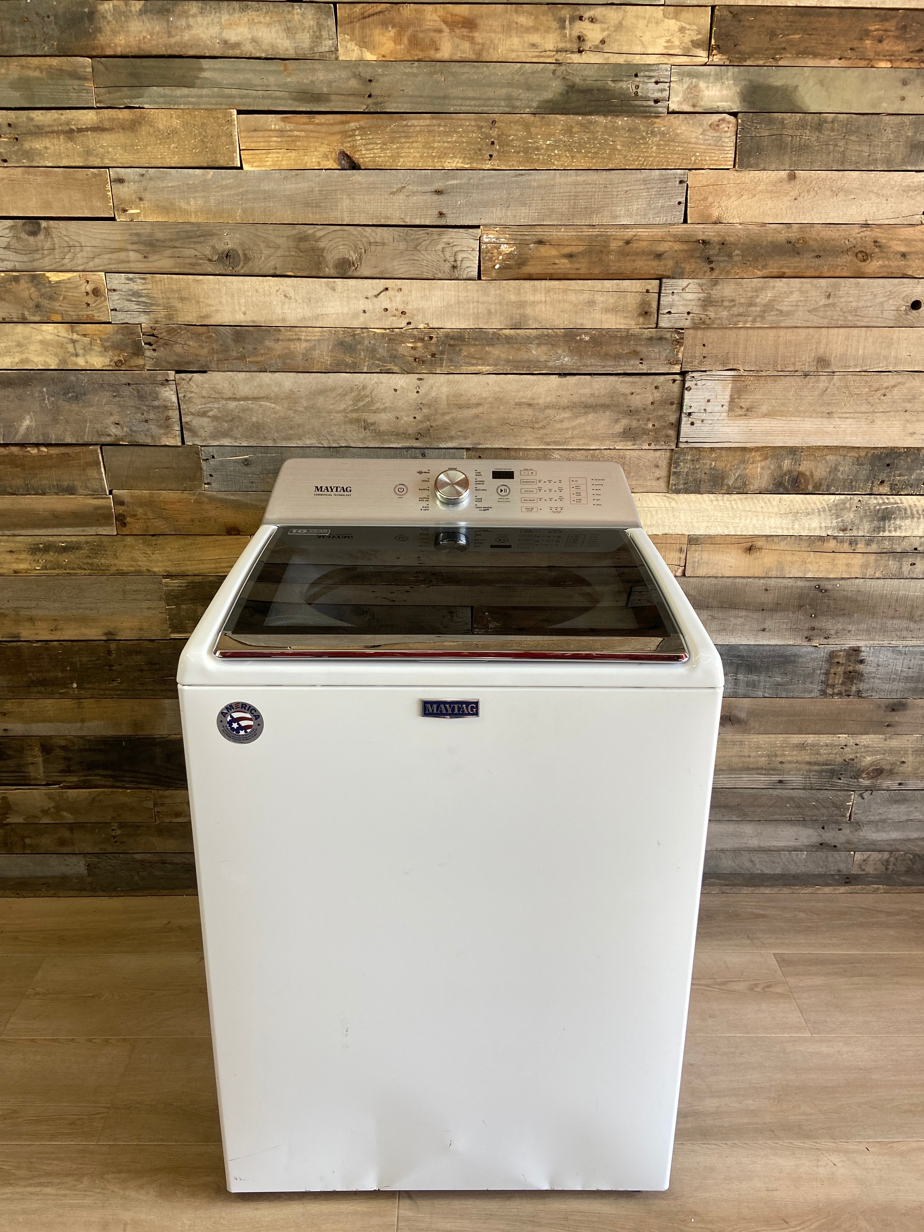 Maytag Commercial Technology Glass Lid Top Load Washer