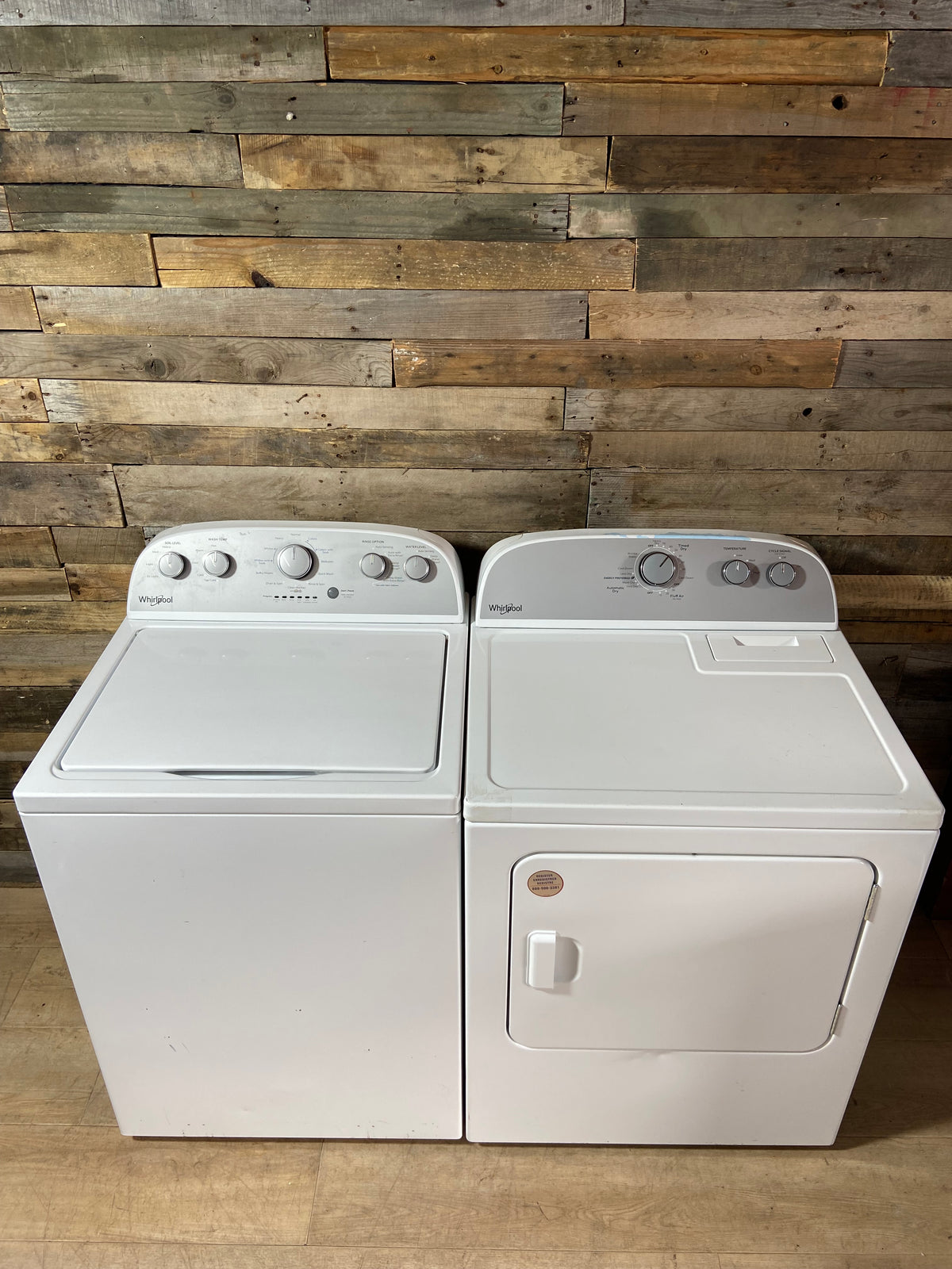 Whirlpool Large Capacity Stainless Tub Washer & Dryer Set