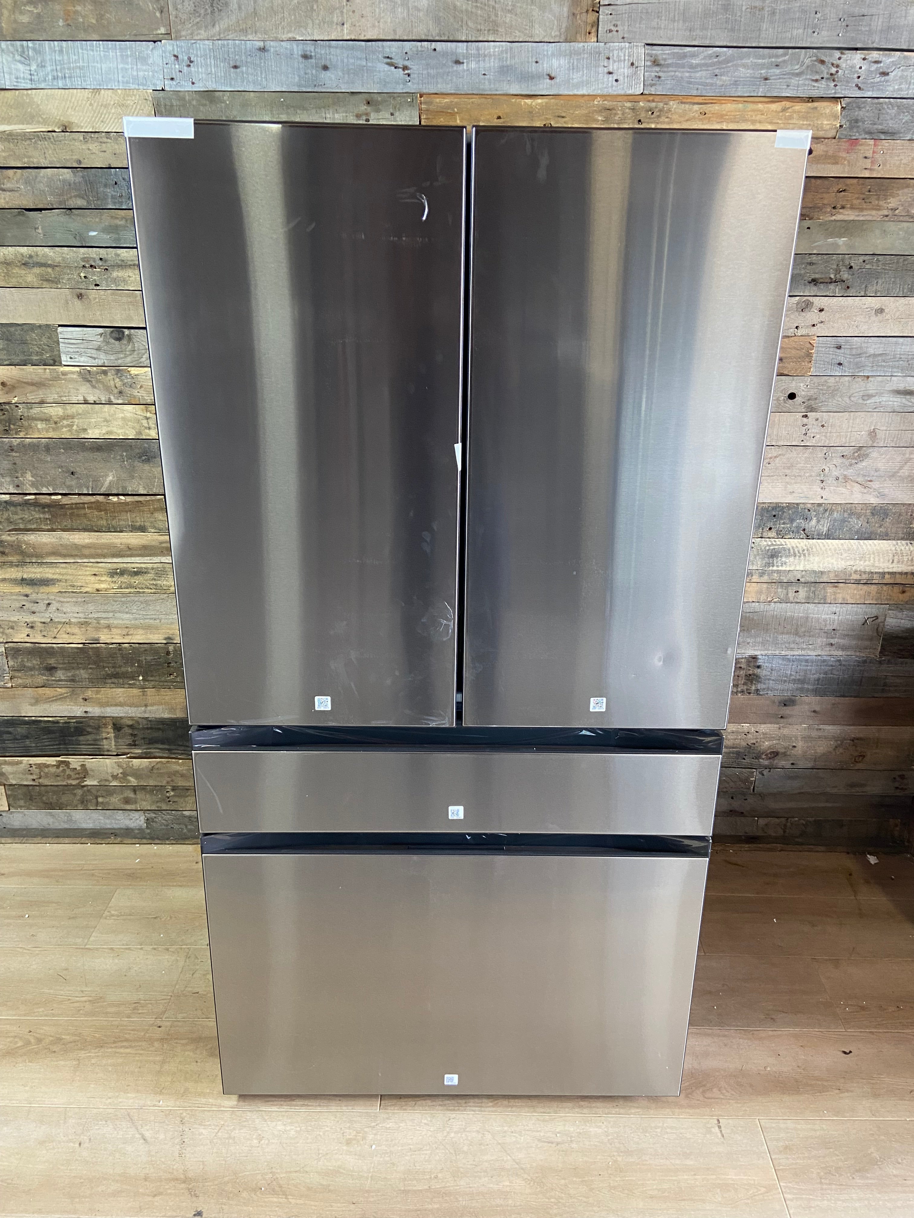 Samsung Bespoke 36 in. 29 cu. ft. Standard Depth 4-Door French Door Refrigerator with Sphere Ice in Stainless Steel